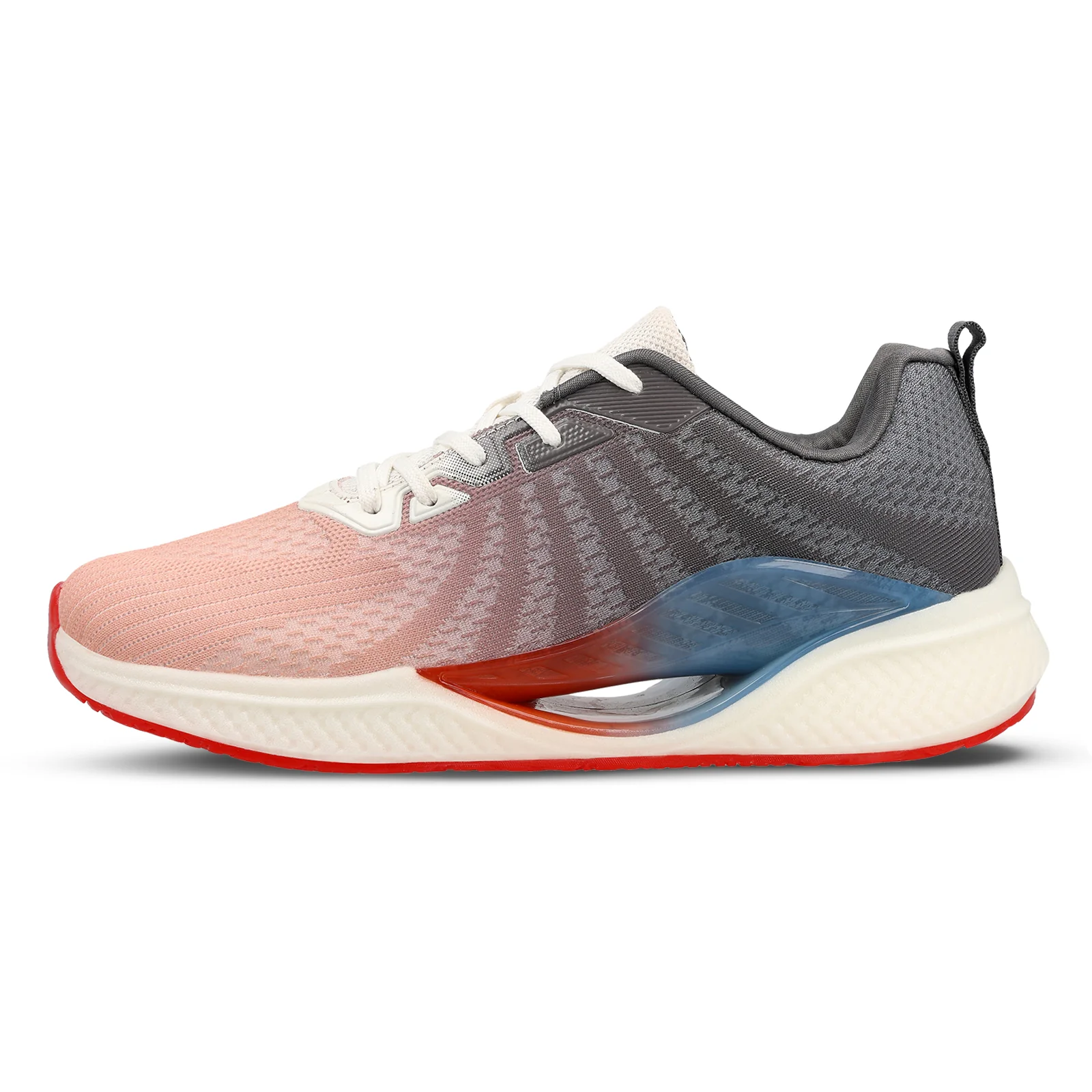 Men's Lace-up Sports Shoes - WS9119 White Red