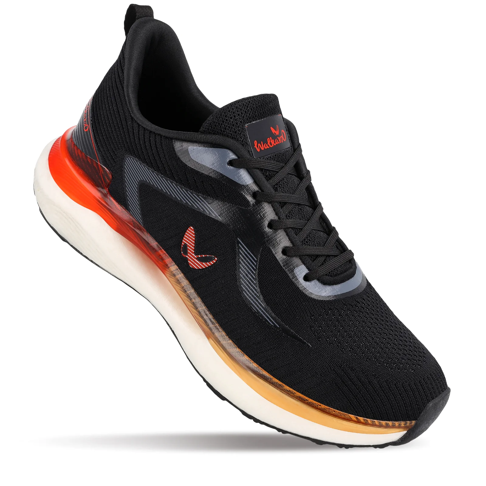 Men's Lace-up Sports Shoes - WS9122 Black Red - Image 3