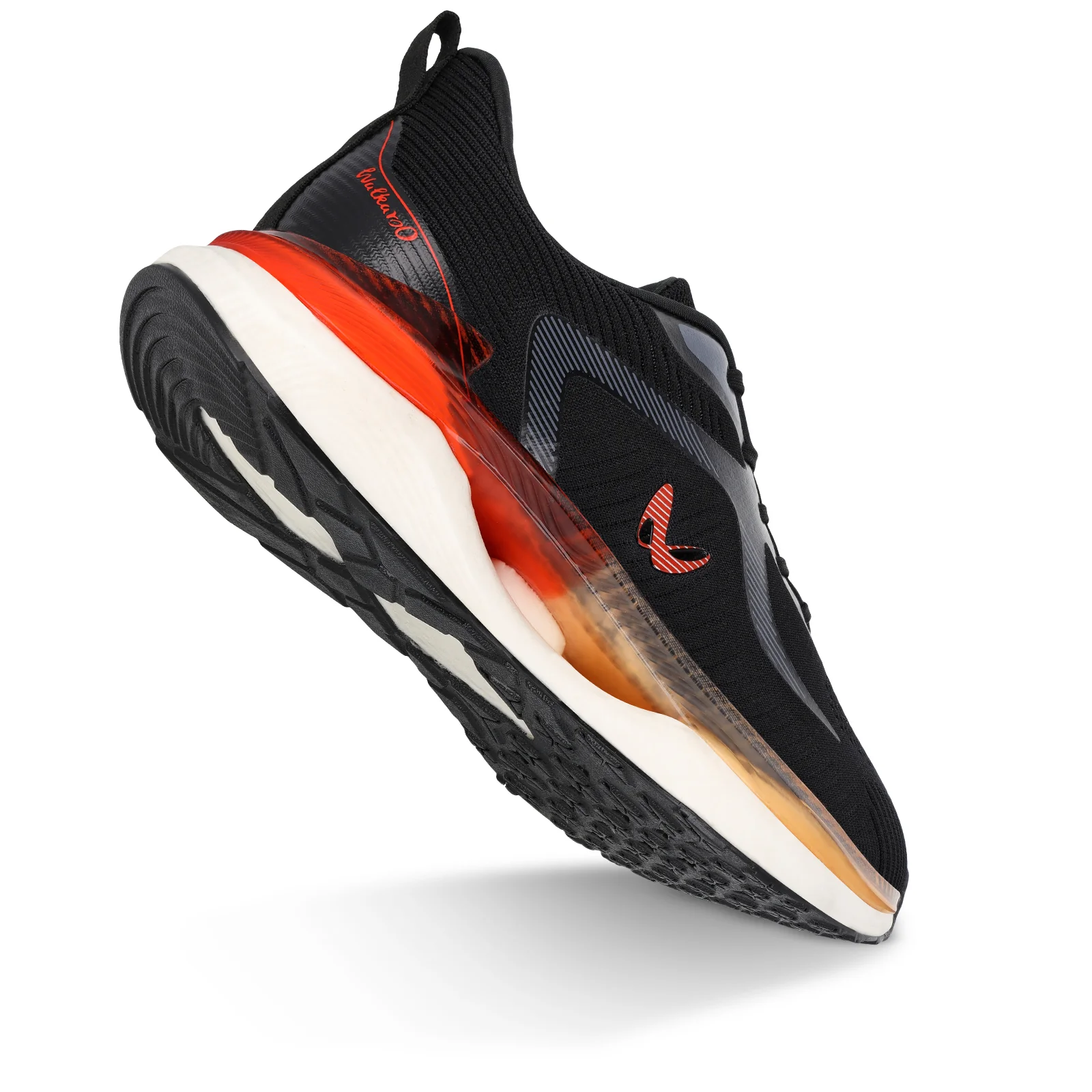 Men's Lace-up Sports Shoes - WS9122 Black Red - Image 6