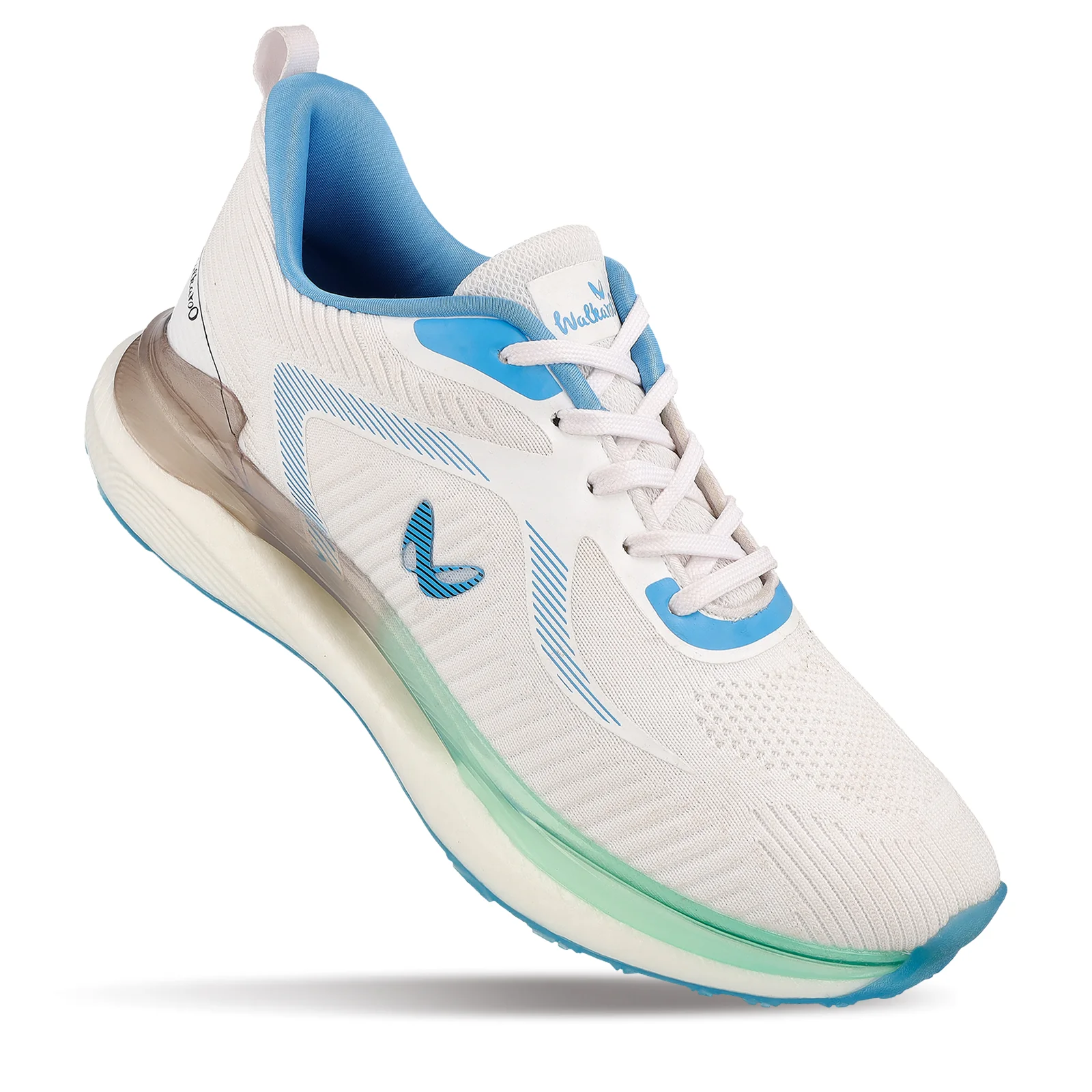 Men's Lace-up Sports Shoes - WS9122 White Turquoise - Image 3