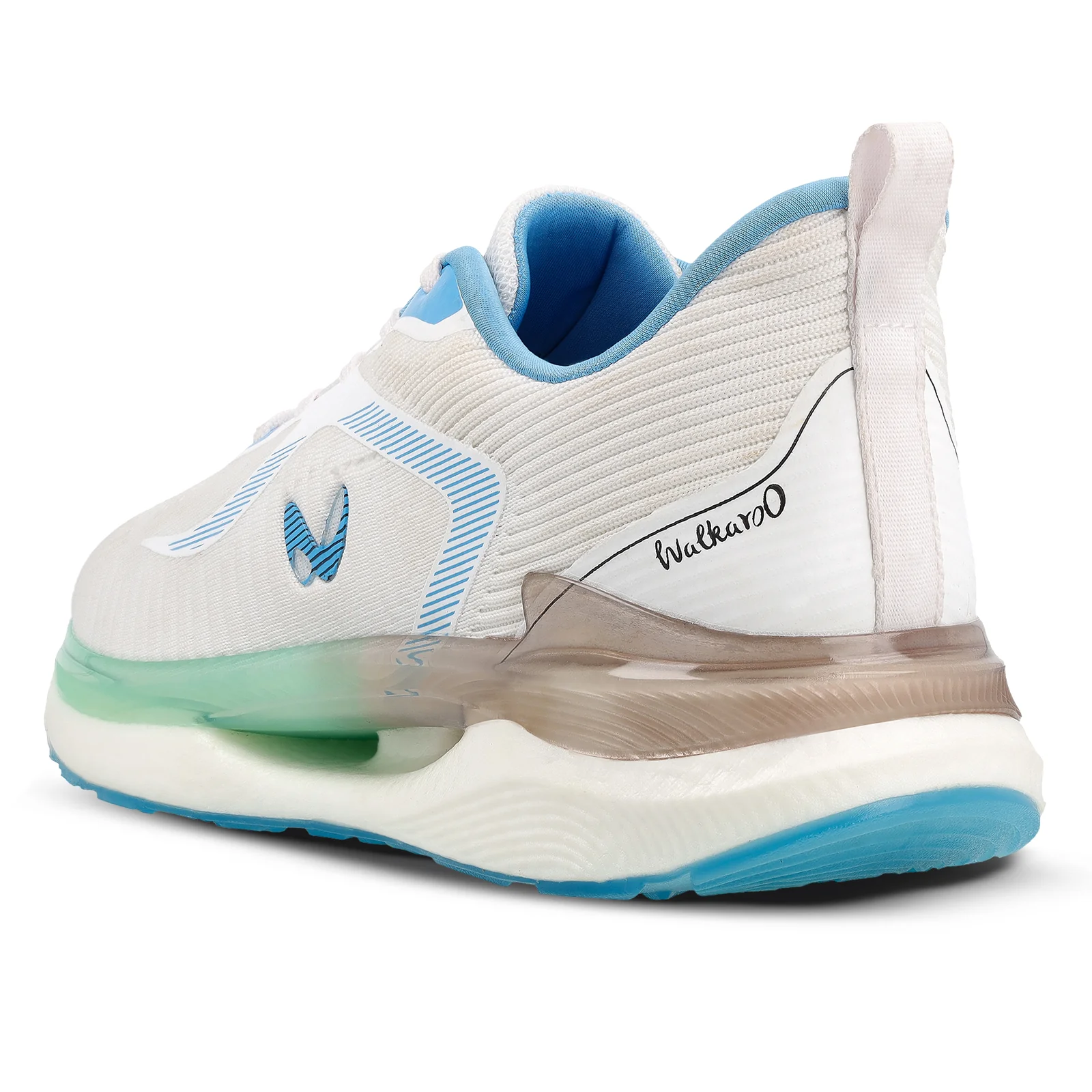 Men's Lace-up Sports Shoes - WS9122 White Turquoise - Image 6