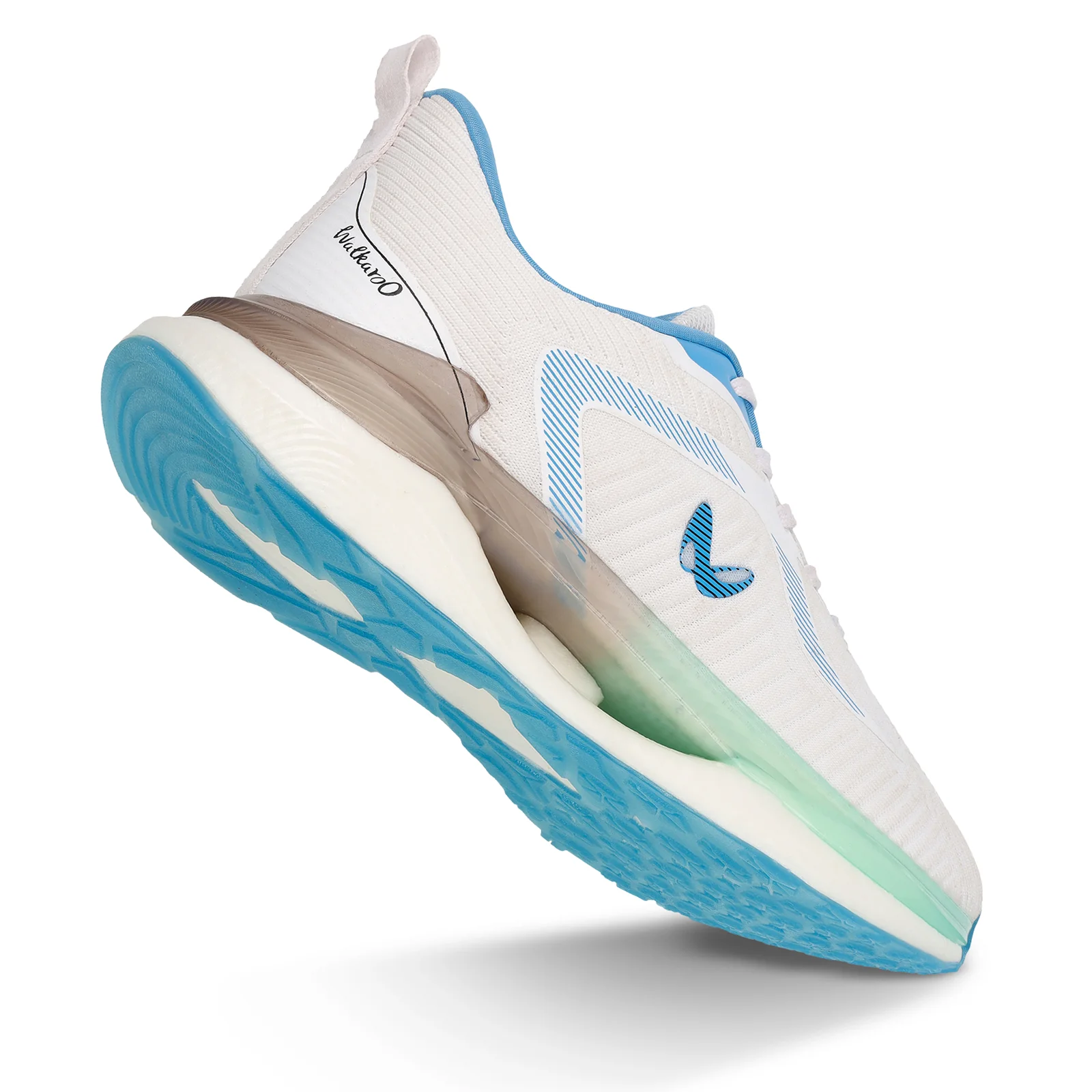 Men's Lace-up Sports Shoes - WS9122 White Turquoise - Image 7