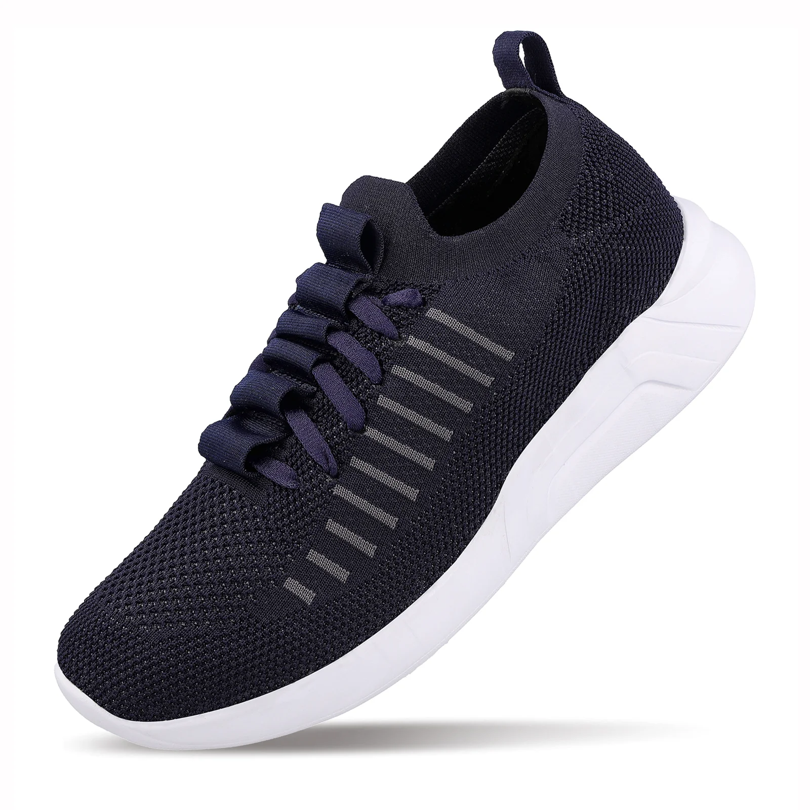 Walkaroo Men Lace-up Sock Shoes - WS9507 Navy Blue - Image 5