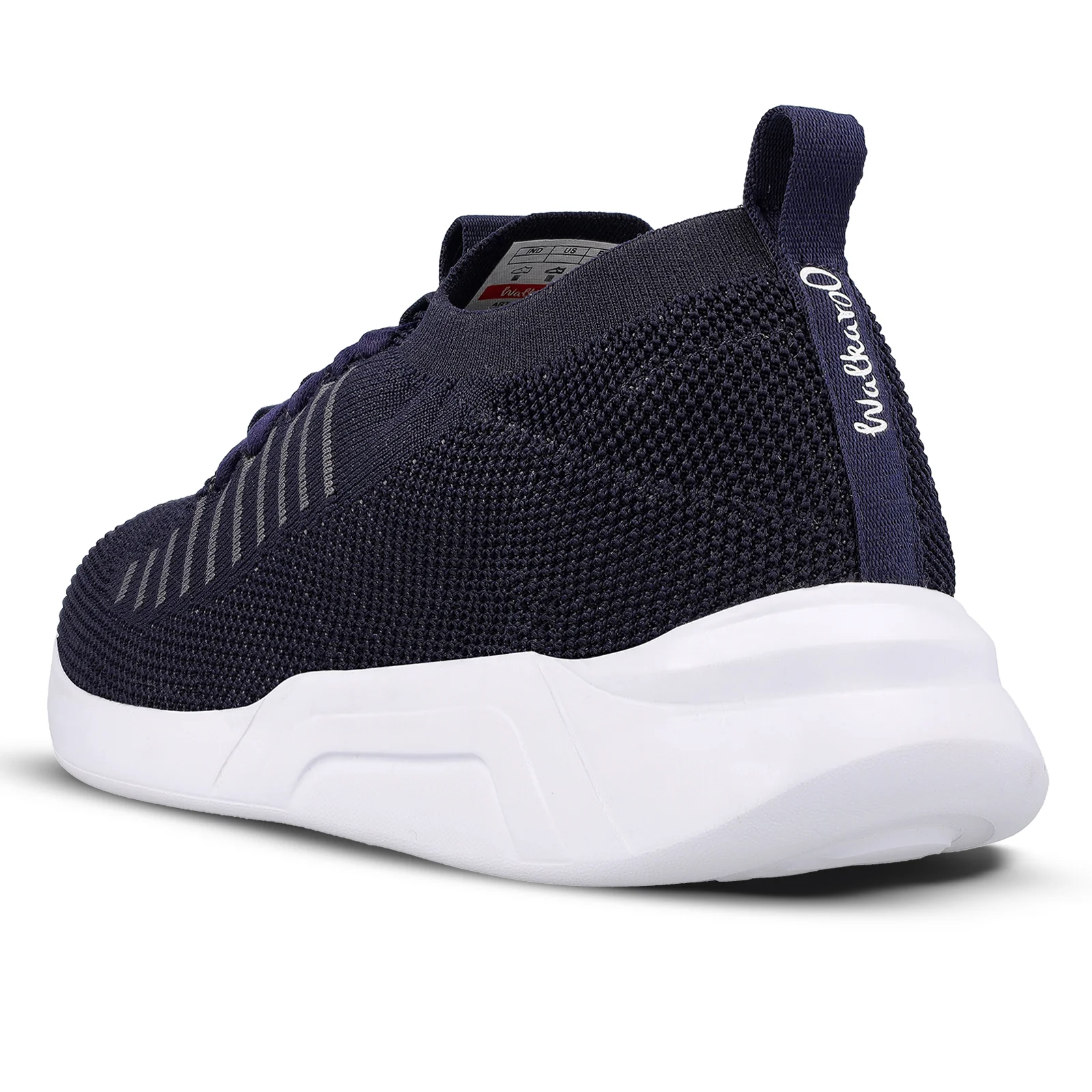 Walkaroo Men Lace-up Sock Shoes - WS9507 Navy Blue - Image 6