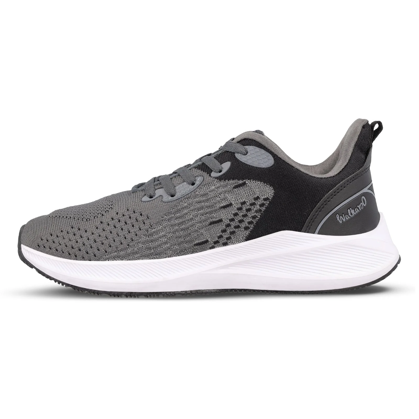 Walkaroo Men walking Shoes - WS9544 Black Grey