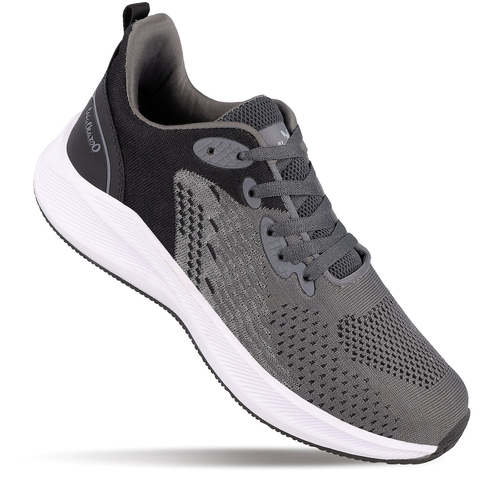 Walkaroo Men walking Shoes - WS9544 Black Grey - Image 4