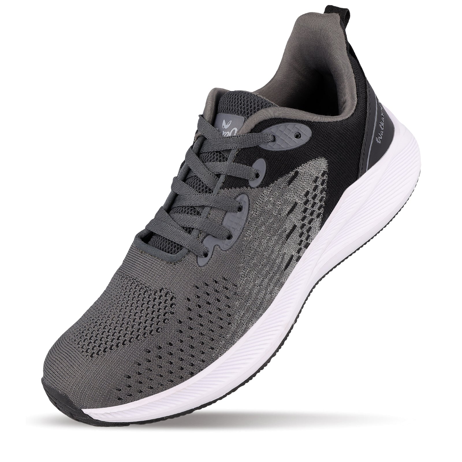 Walkaroo Men walking Shoes - WS9544 Black Grey - Image 5