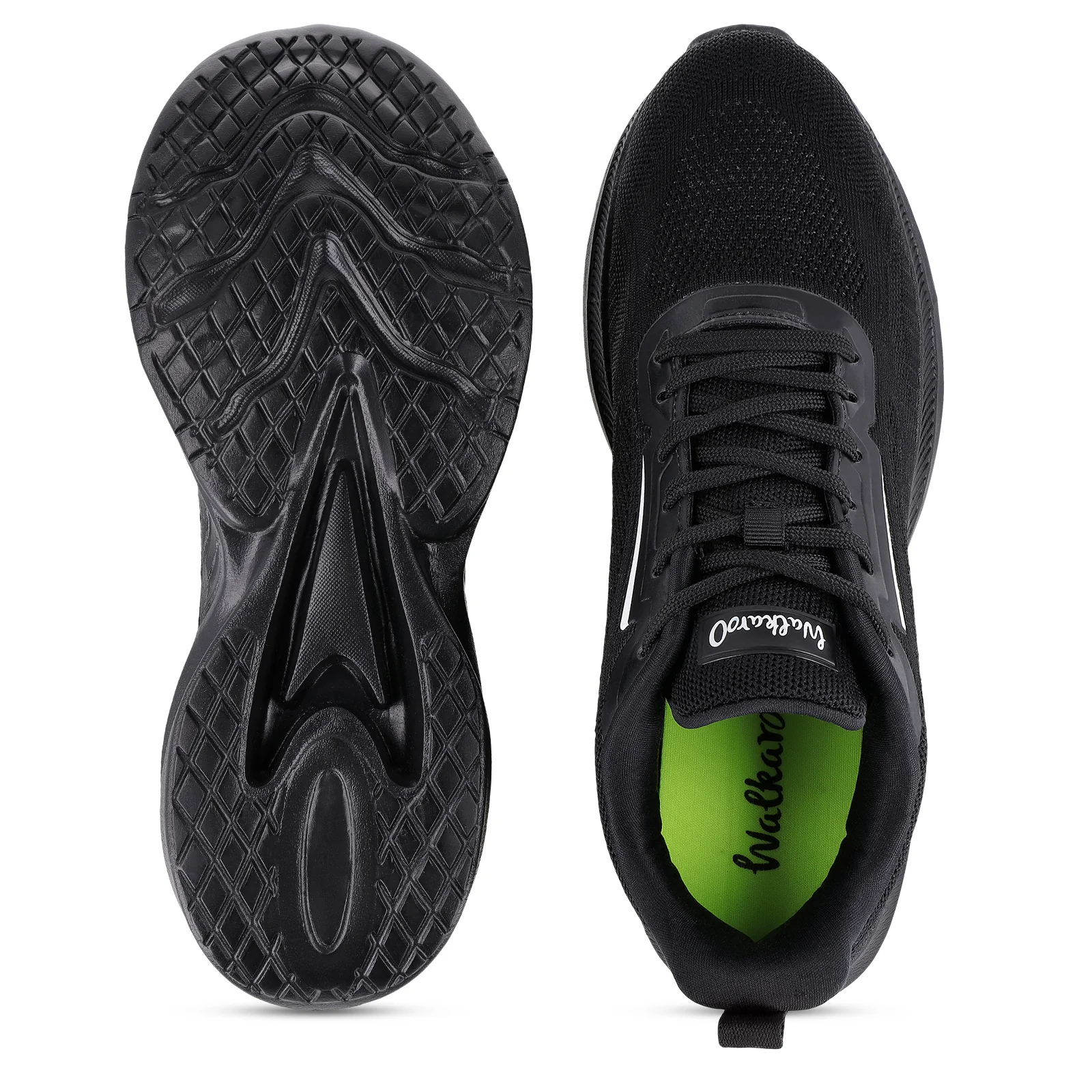 Men's Lace-up Walking Shoes - WS9557 Black Black - Image 2