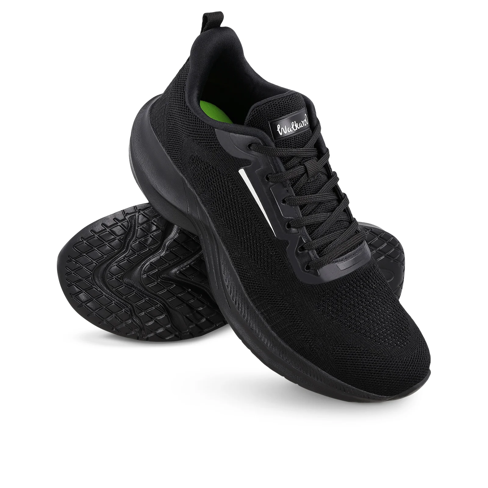 Men's Lace-up Walking Shoes - WS9557 Black Black - Image 7
