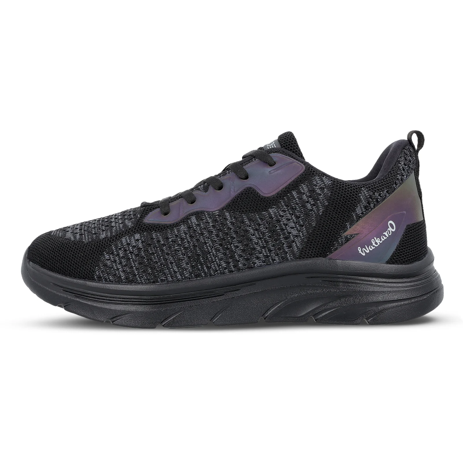 Men's Lace-up Walking Shoes - WS9566 Black Black