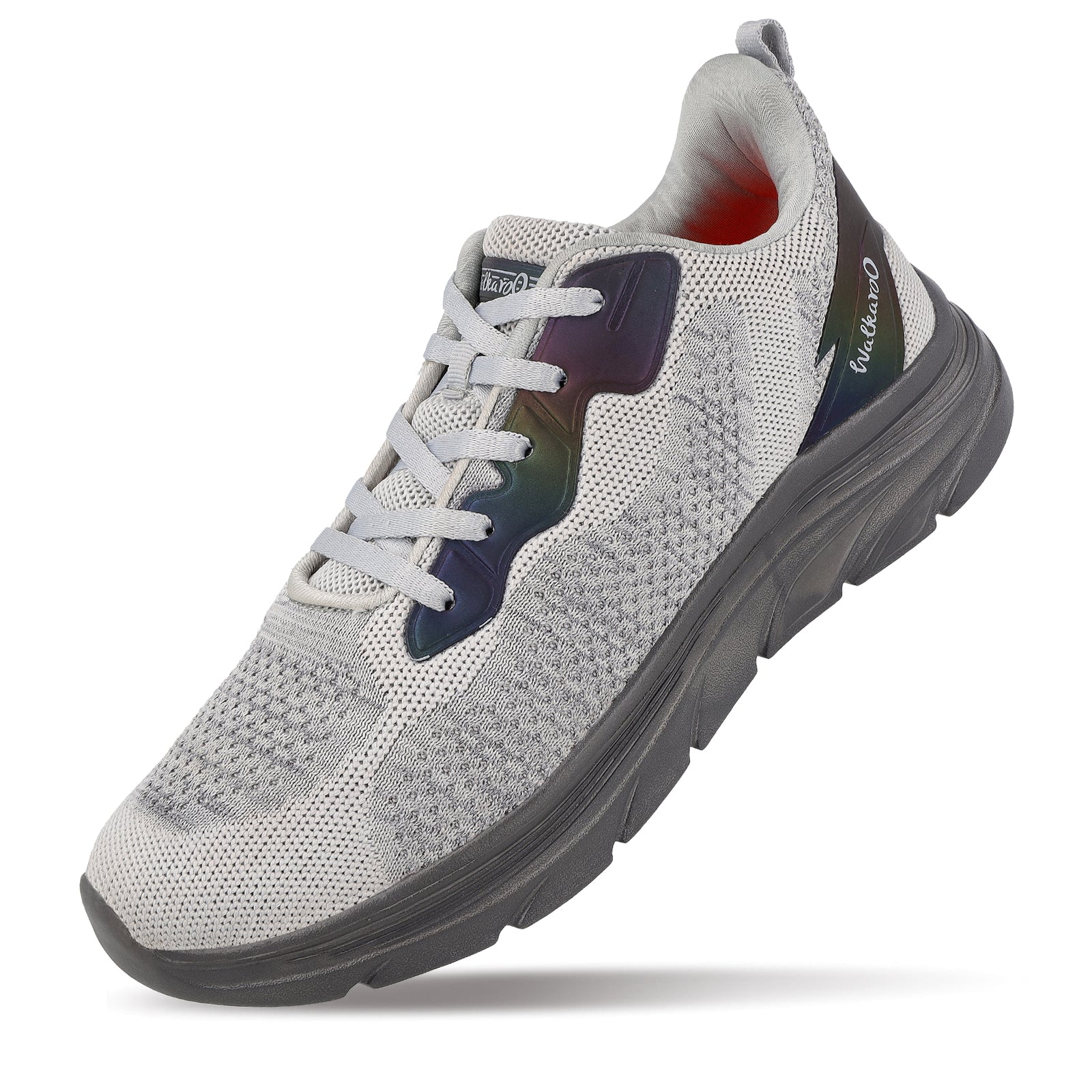 Men's Lace-up Walking Shoes - WS9566 Grey Black - Image 5
