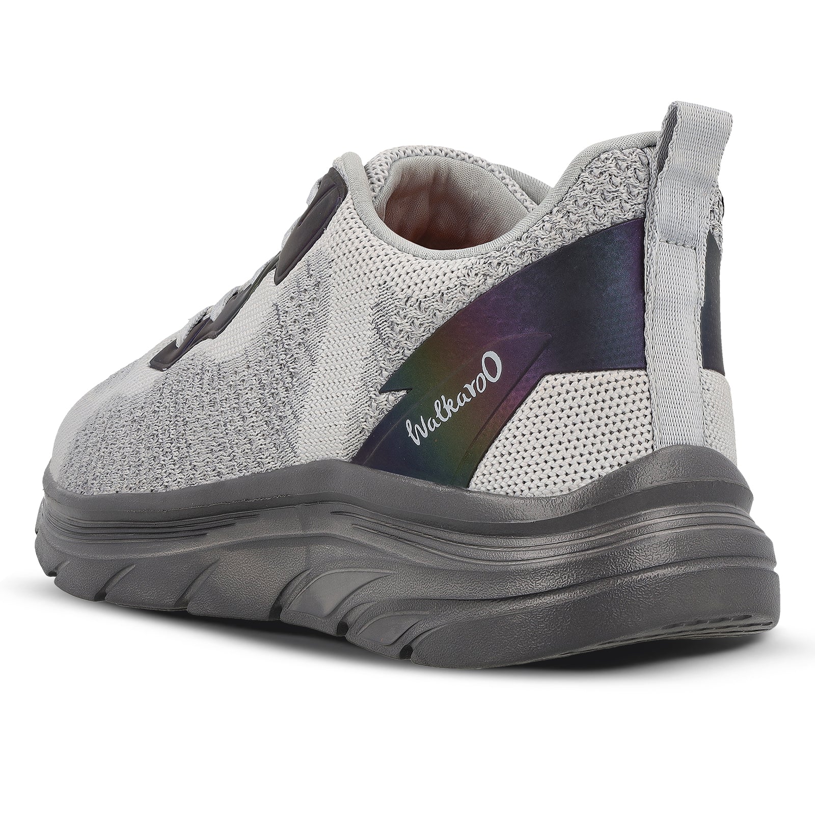 Men's Lace-up Walking Shoes - WS9566 Grey Black - Image 6