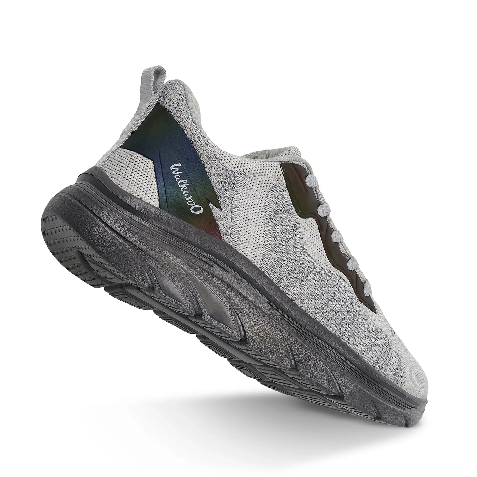 Men's Lace-up Walking Shoes - WS9566 Grey Black - Image 7