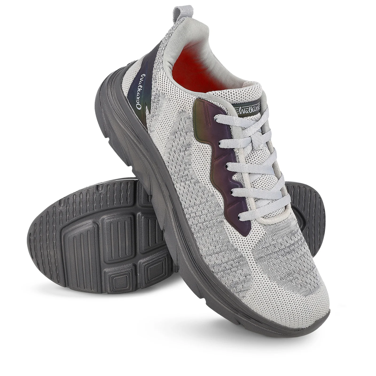 Men's Lace-up Walking Shoes - WS9566 Grey Black - Image 8