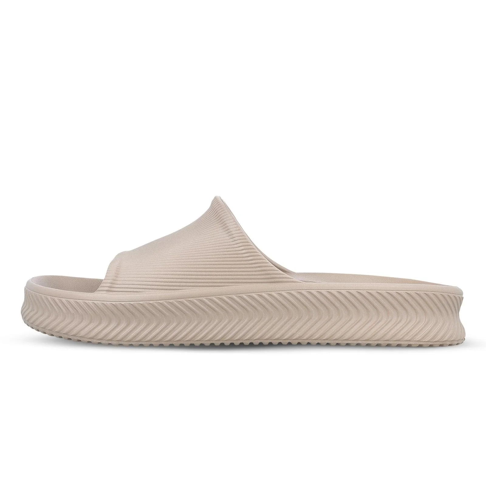 Walkaroo Mens Flip Flop Sliders - WC8737 Greige - Image 4