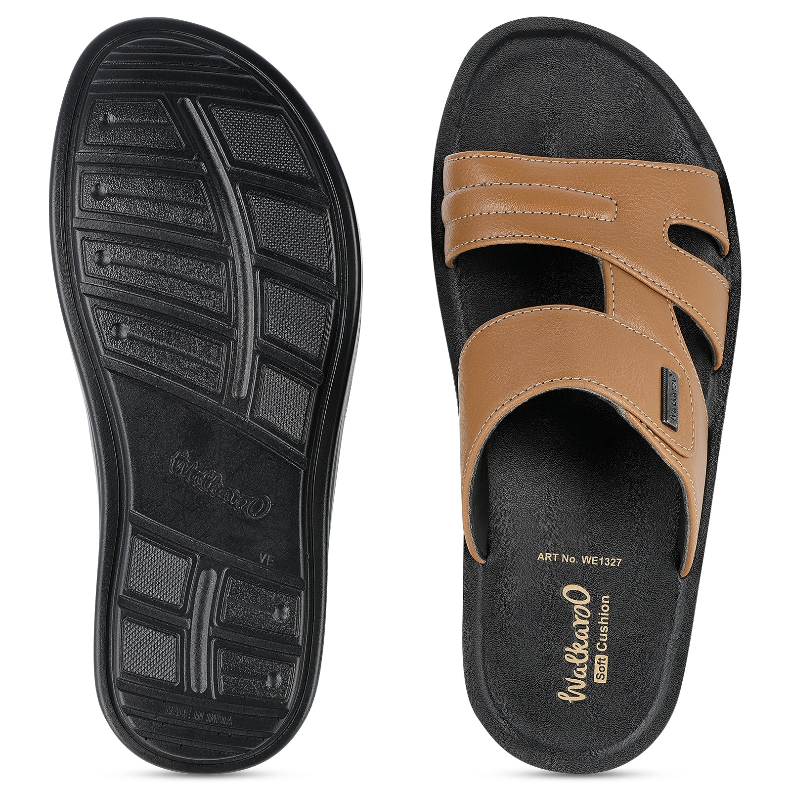 Men's Office Wear Sandals - WE1327 Chiku - Image 2