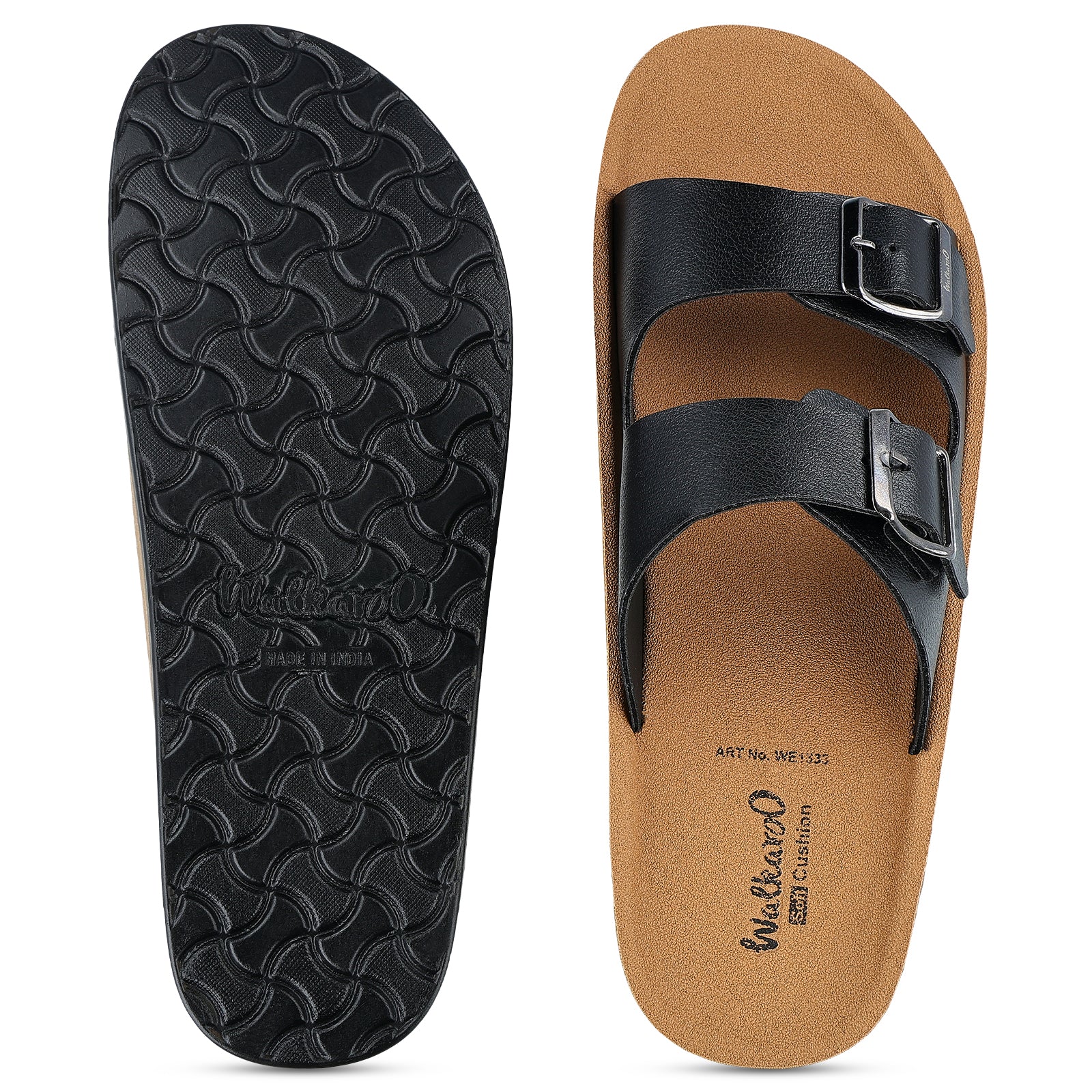Men's Daily Wear Sandals - WE1333 Black - Image 2