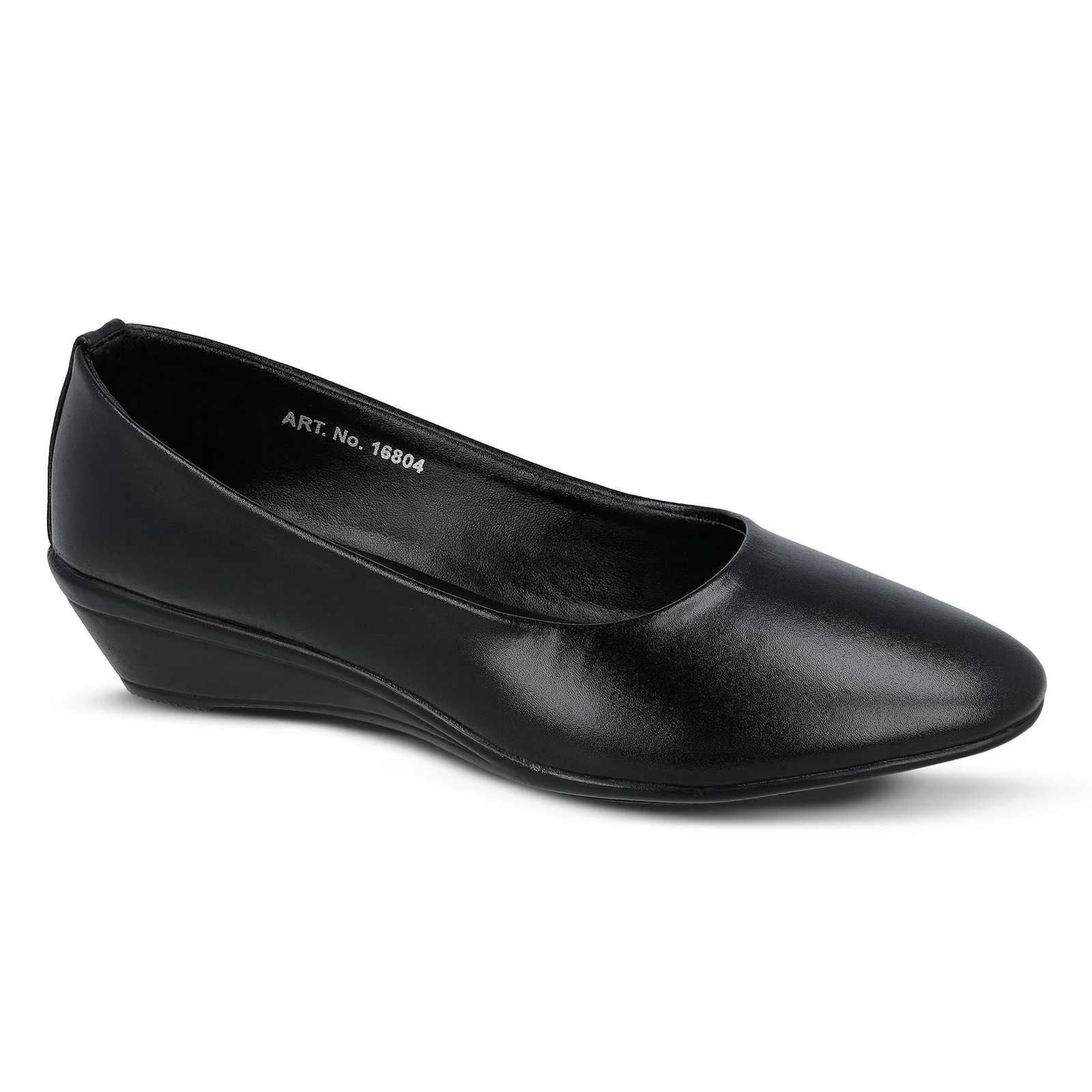 Women's Pull-on Formal Shoes - 16804 Black - Image 4