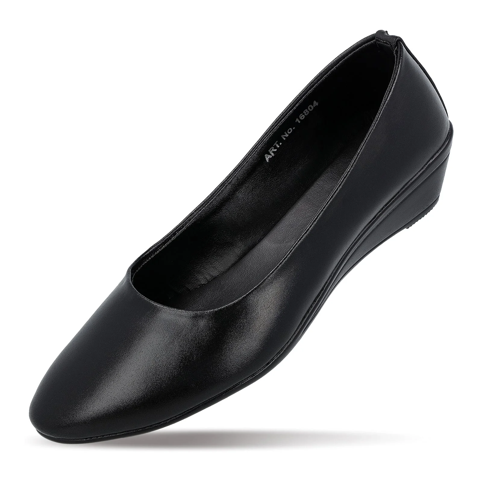 Women's Pull-on Formal Shoes - 16804 Black - Image 5
