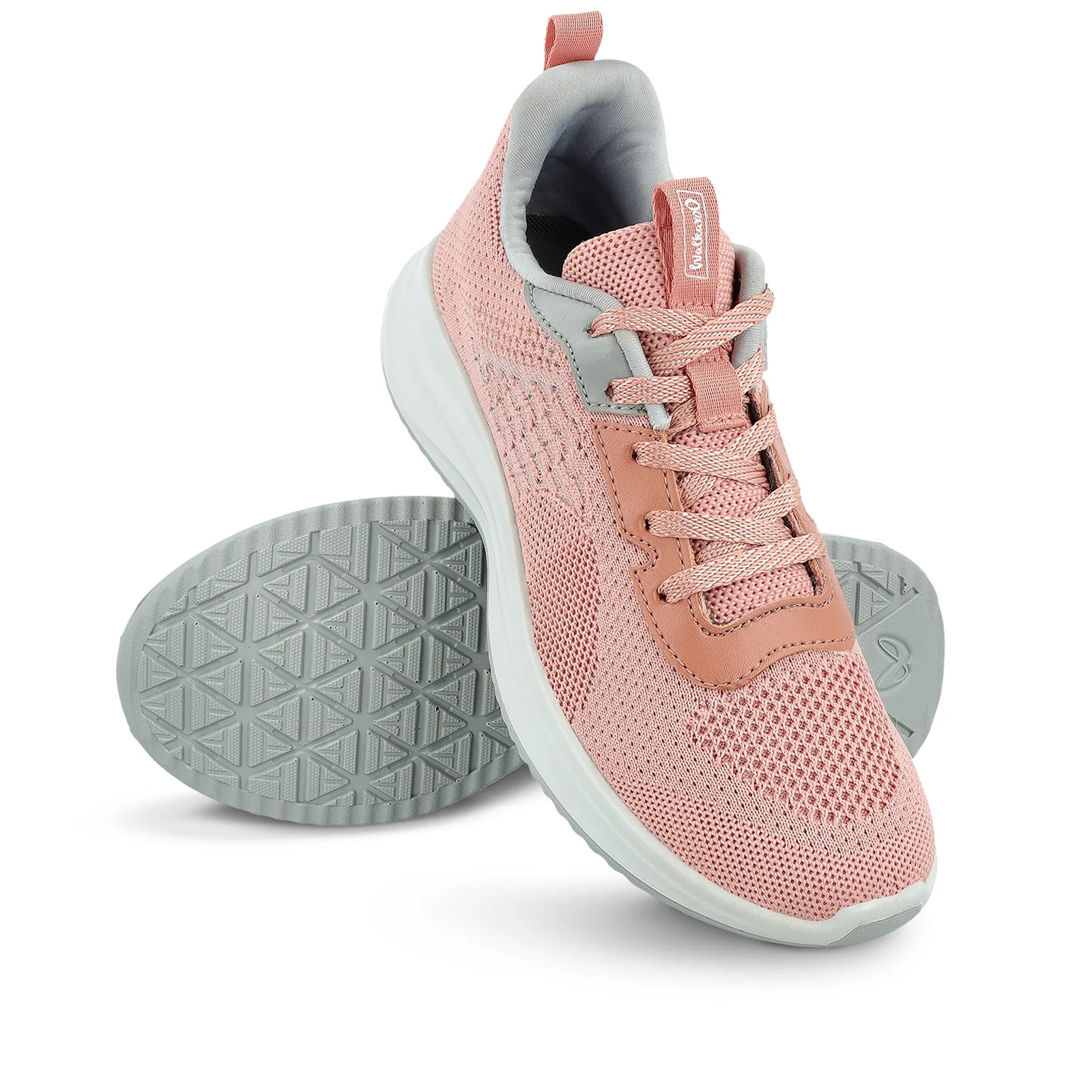 Women's Lace-up Sports Shoe - WS9911 Peach - Image 8