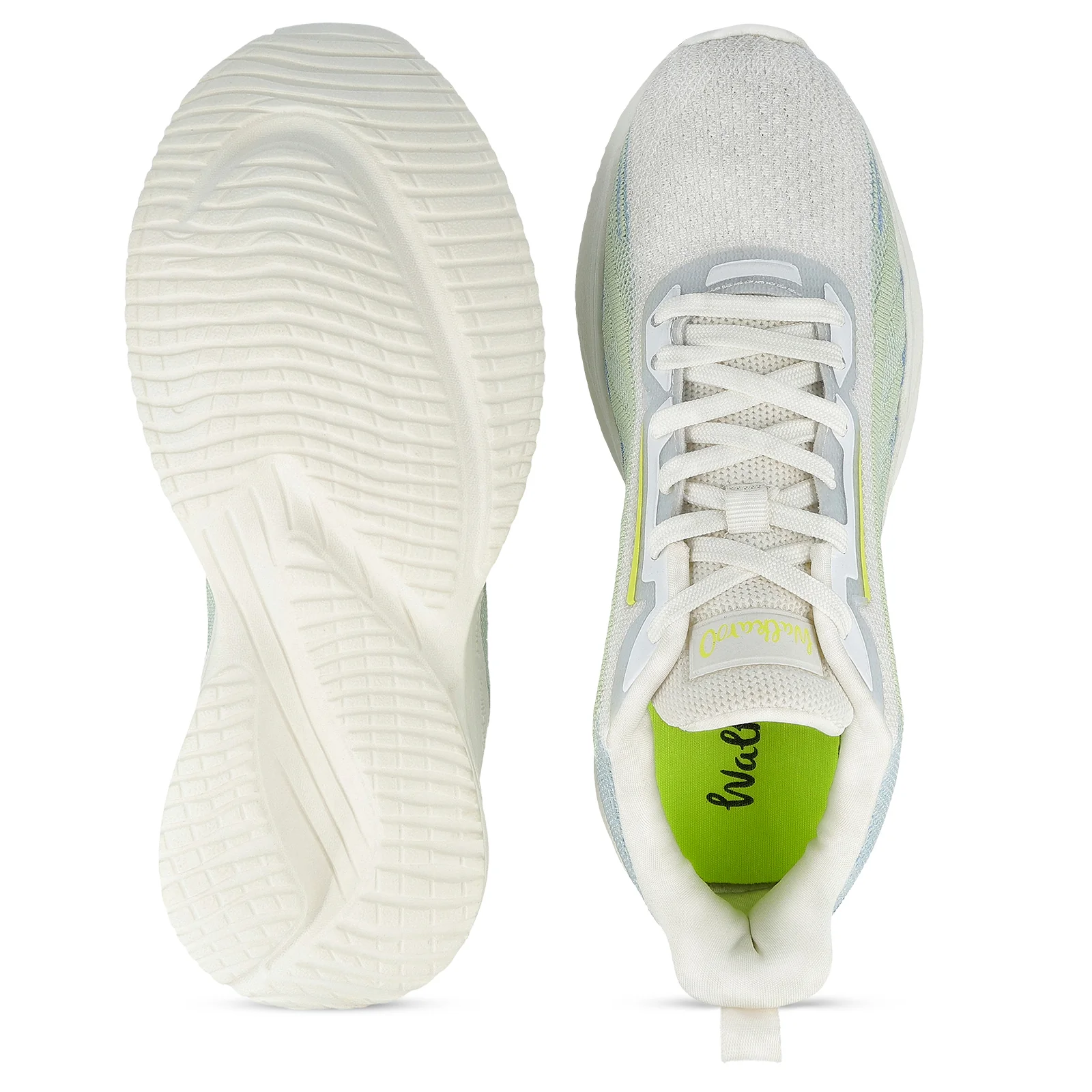 Walkaroo Womens Life Style - WS9903 White Green - Image 2