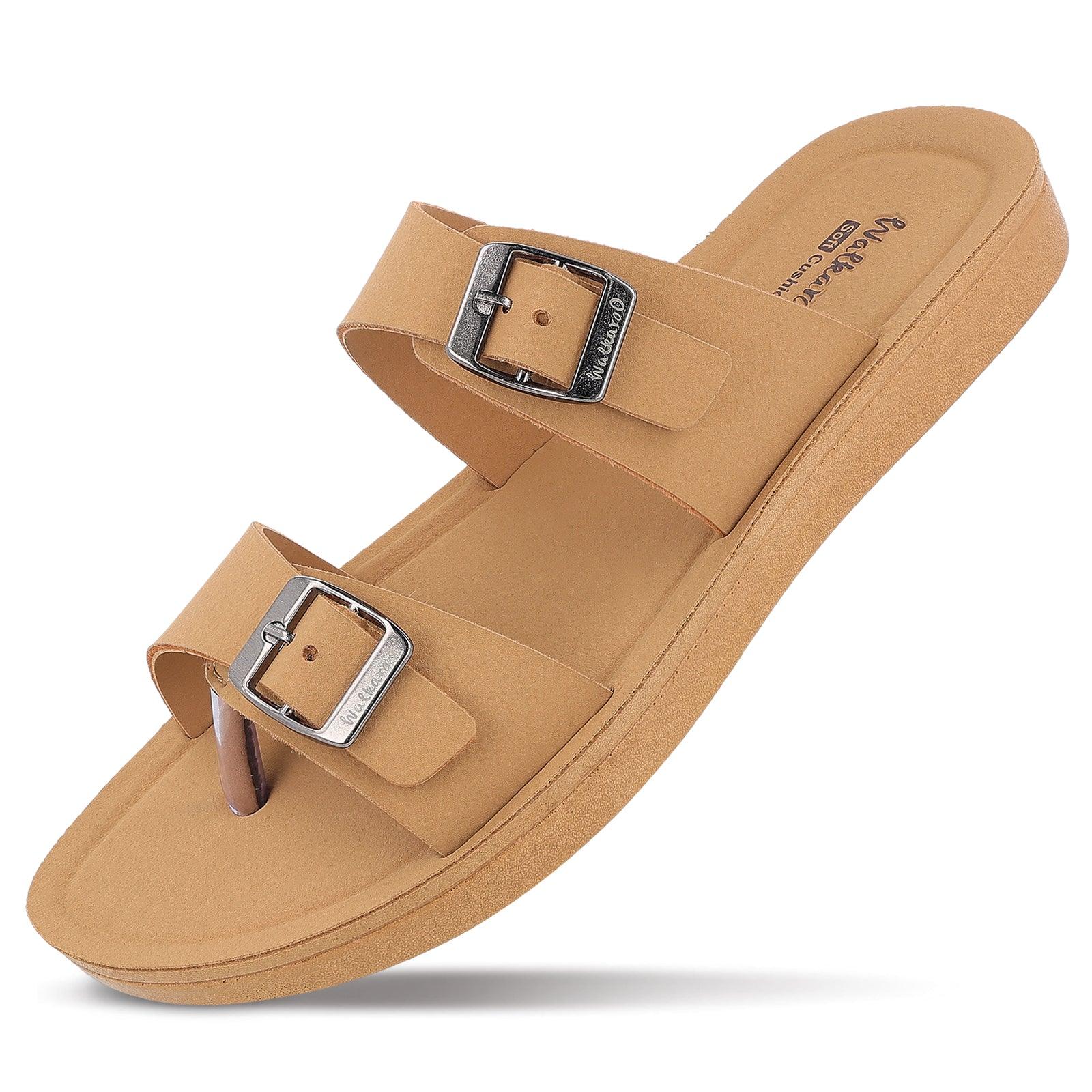 Women's Daily Wear Sandals - WL7581 Beige - Image 5