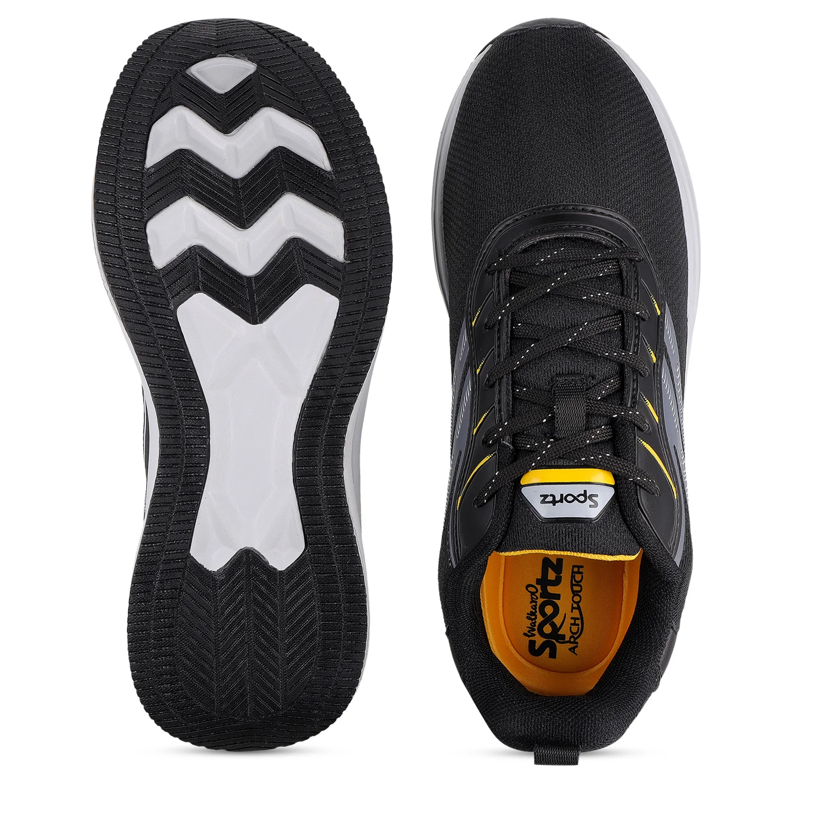 WILZER Men's Lace-up Sports Shoes - WS9153 Black - Image 2