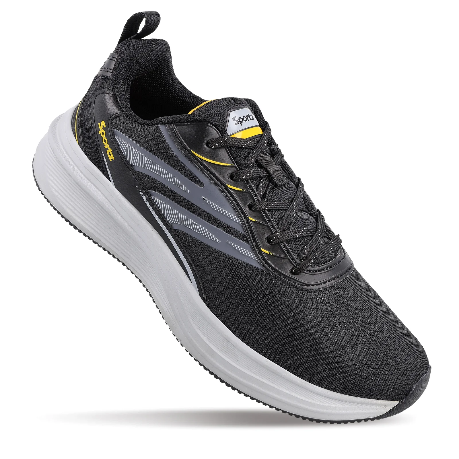 WILZER Men's Lace-up Sports Shoes - WS9153 Black - Image 3