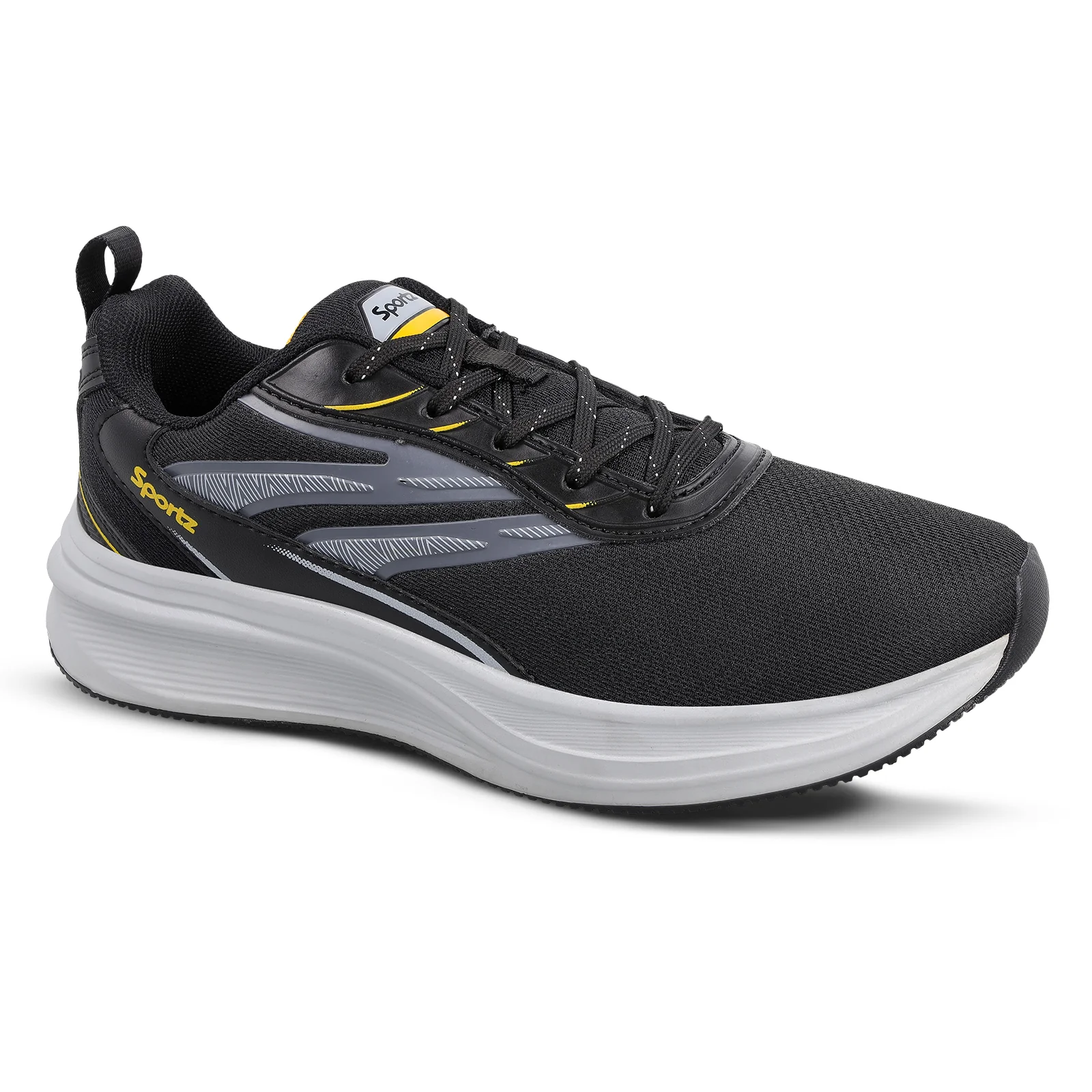 WILZER Men's Lace-up Sports Shoes - WS9153 Black - Image 4