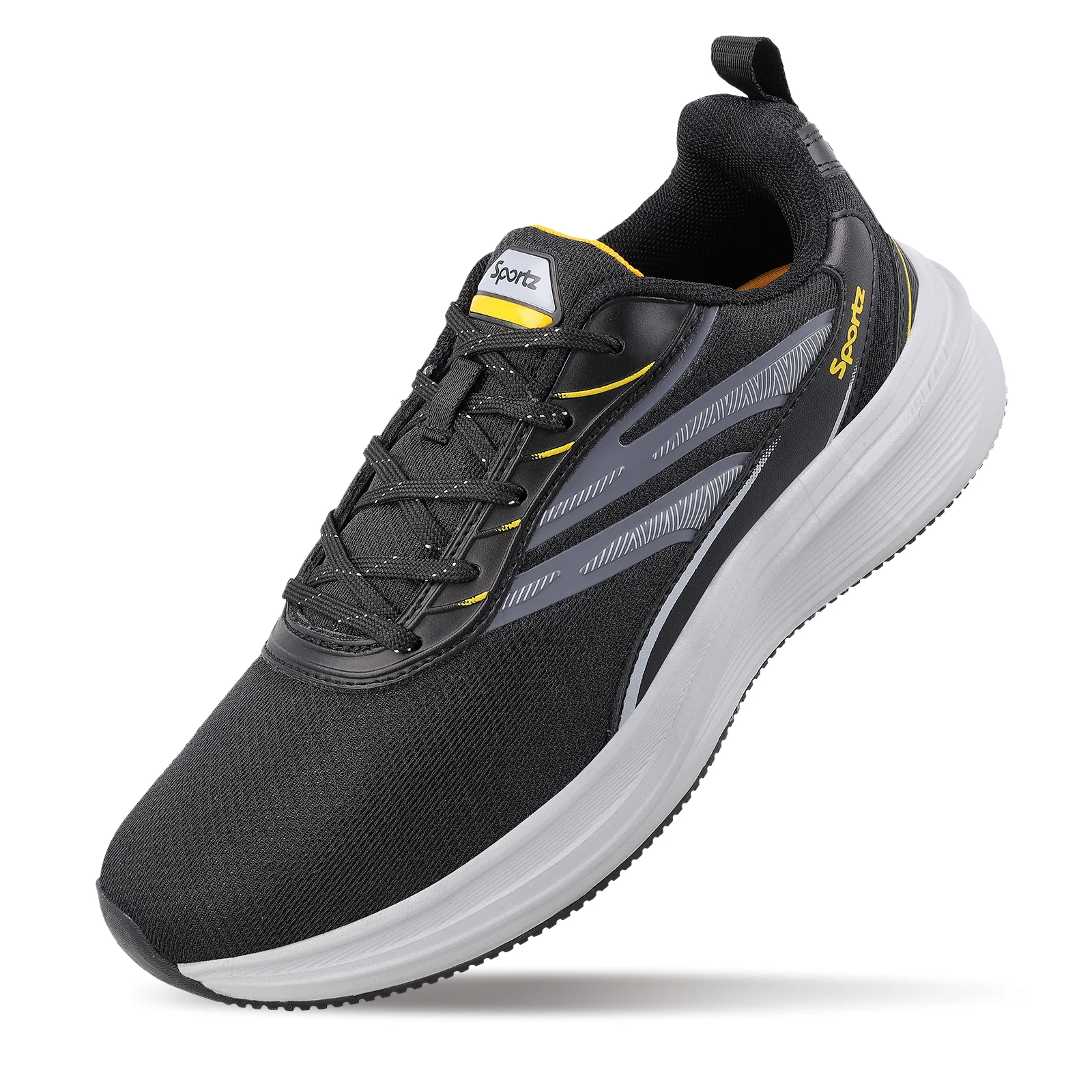 WILZER Men's Lace-up Sports Shoes - WS9153 Black - Image 7