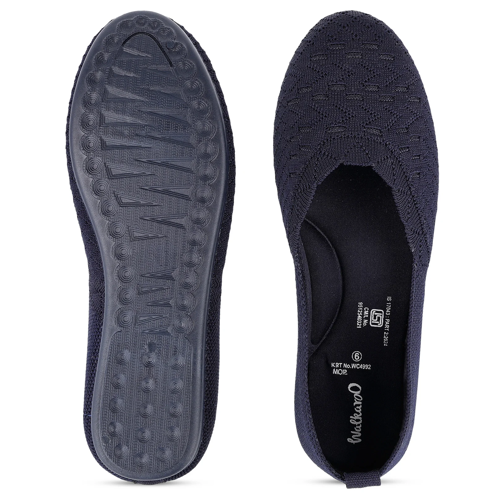 Women's Belly shoe -WC4992 Navy Blue - Image 2