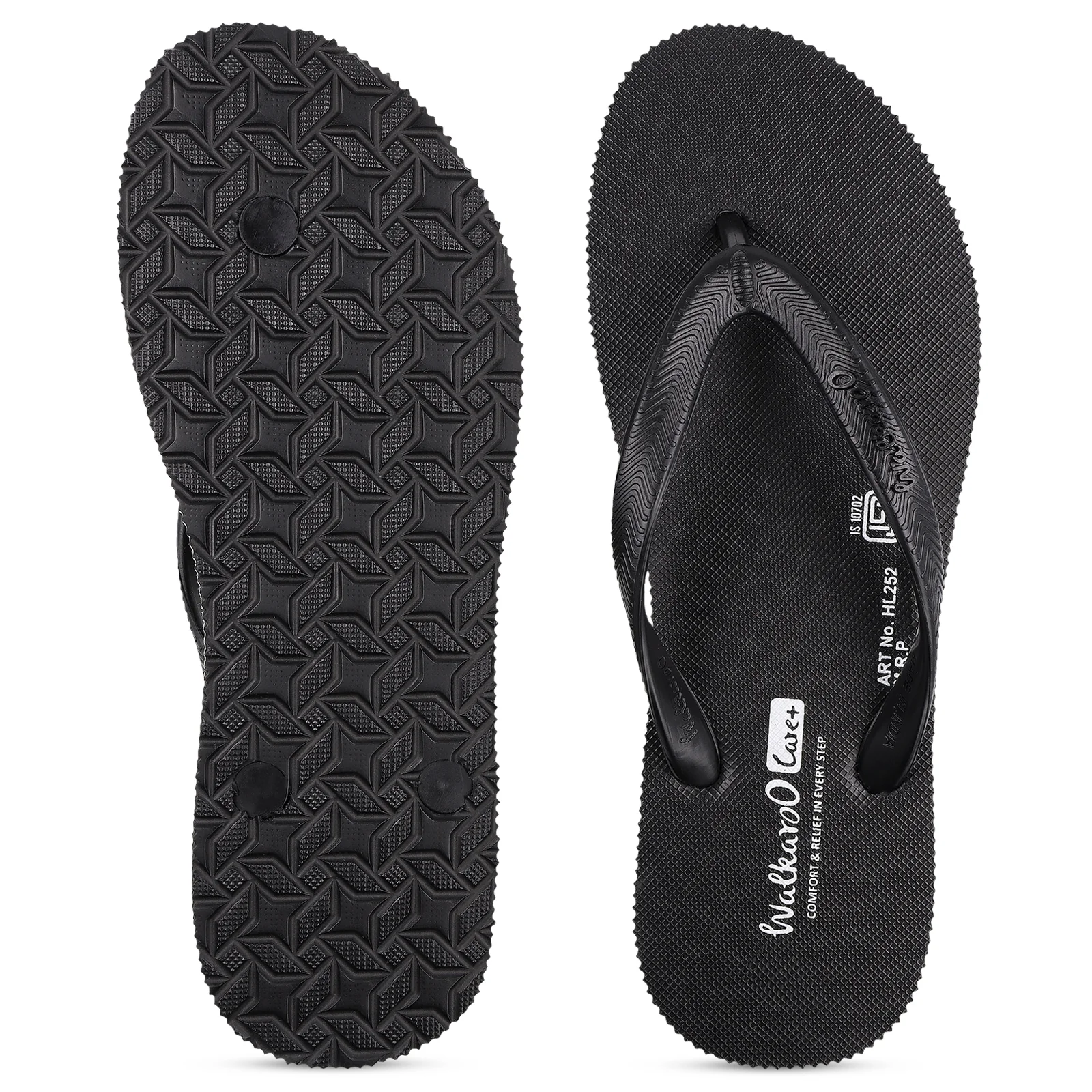 Women's Care Plus Slippers  - HL252 Black - Image 2
