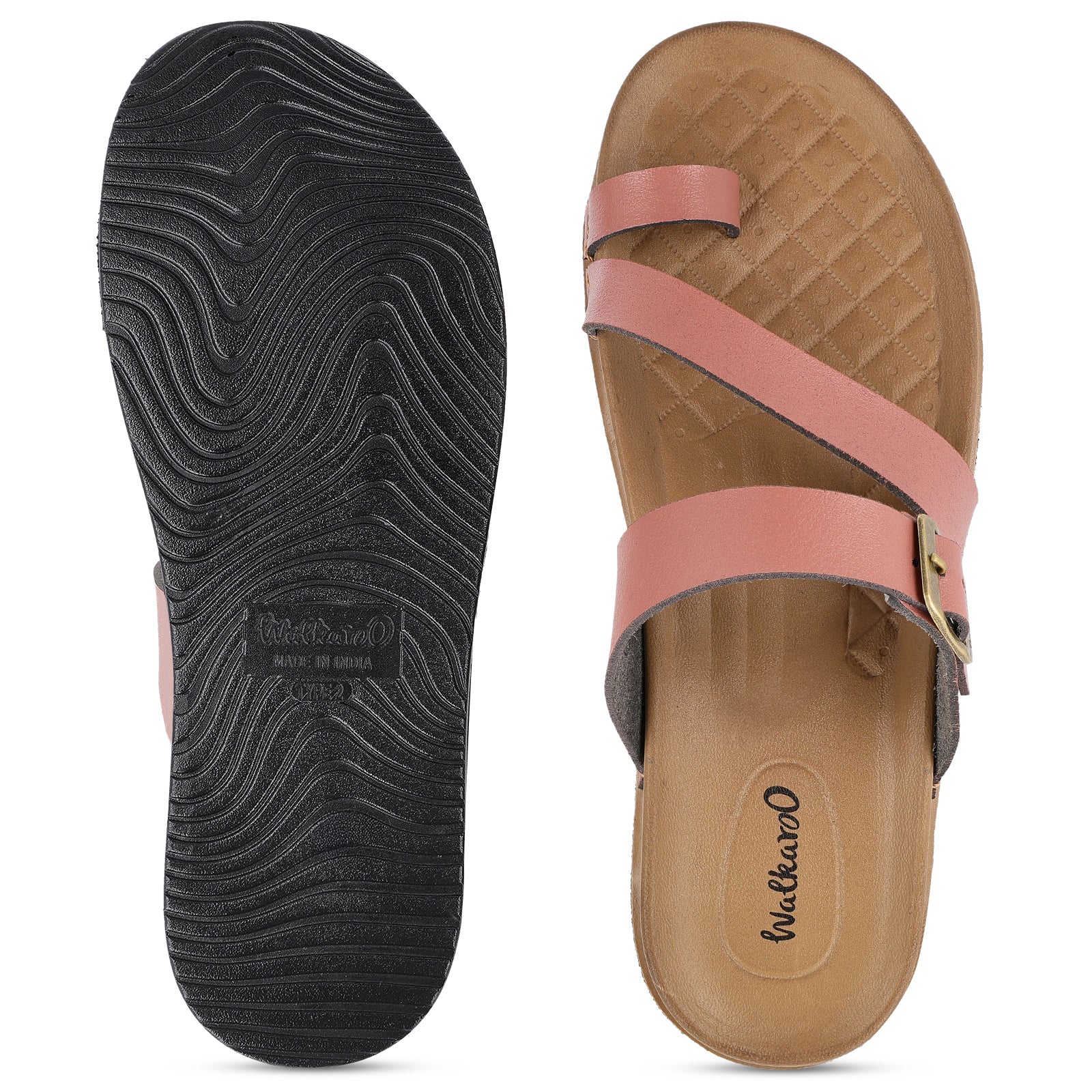 Women's Daily Wear Comfort Sandals - WE2503 Peach - Image 3