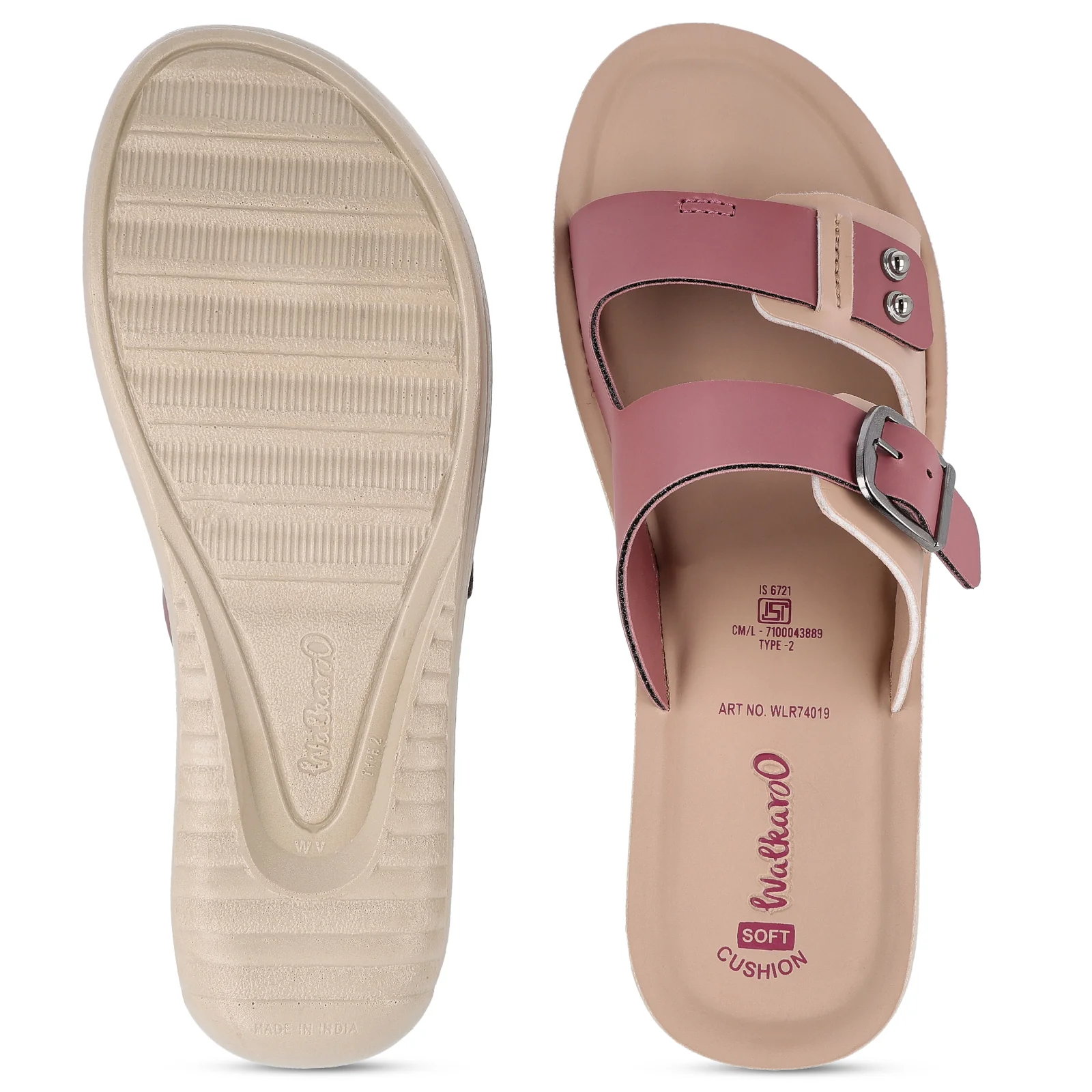 Women's Daily Wear Sandal - WLR74019 Dusty Rose - Image 2