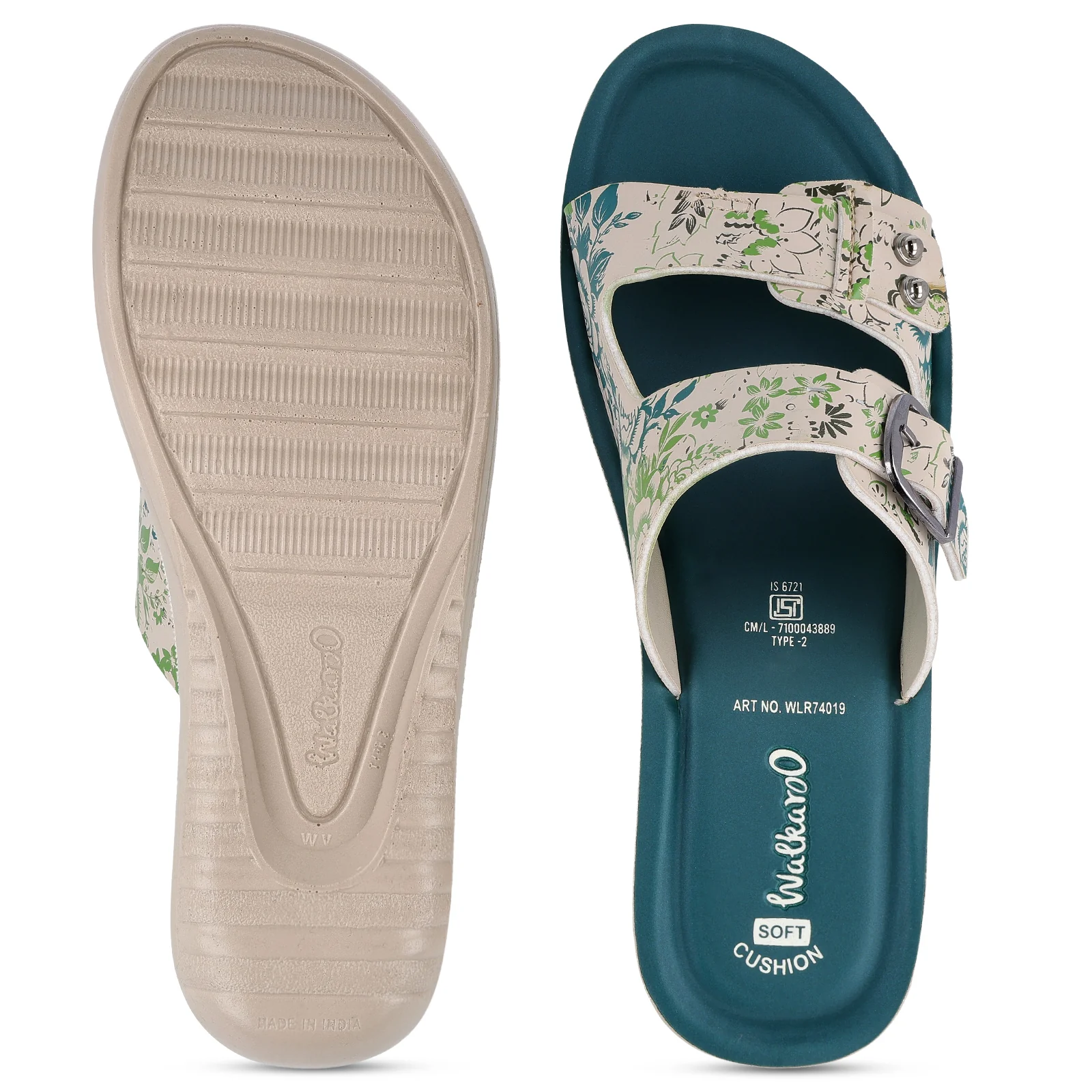 Women's Daily Wear Sandal - WLR74019 Green - Image 2