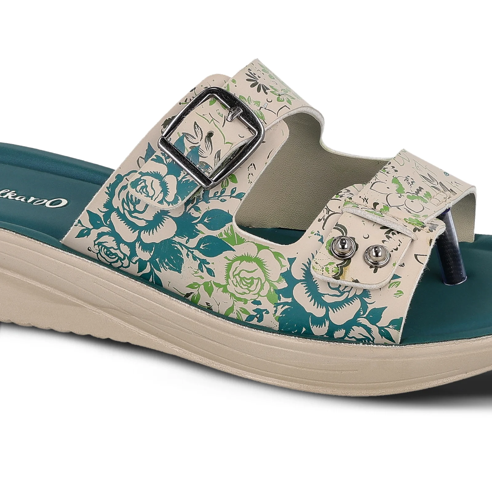 Women's Daily Wear Sandal - WLR74019 Green - Image 4