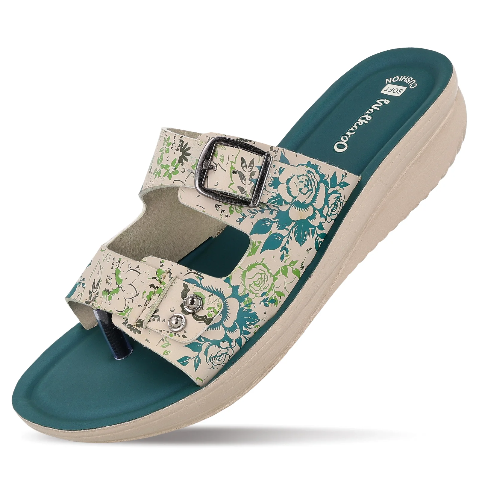 Women's Daily Wear Sandal - WLR74019 Green - Image 5