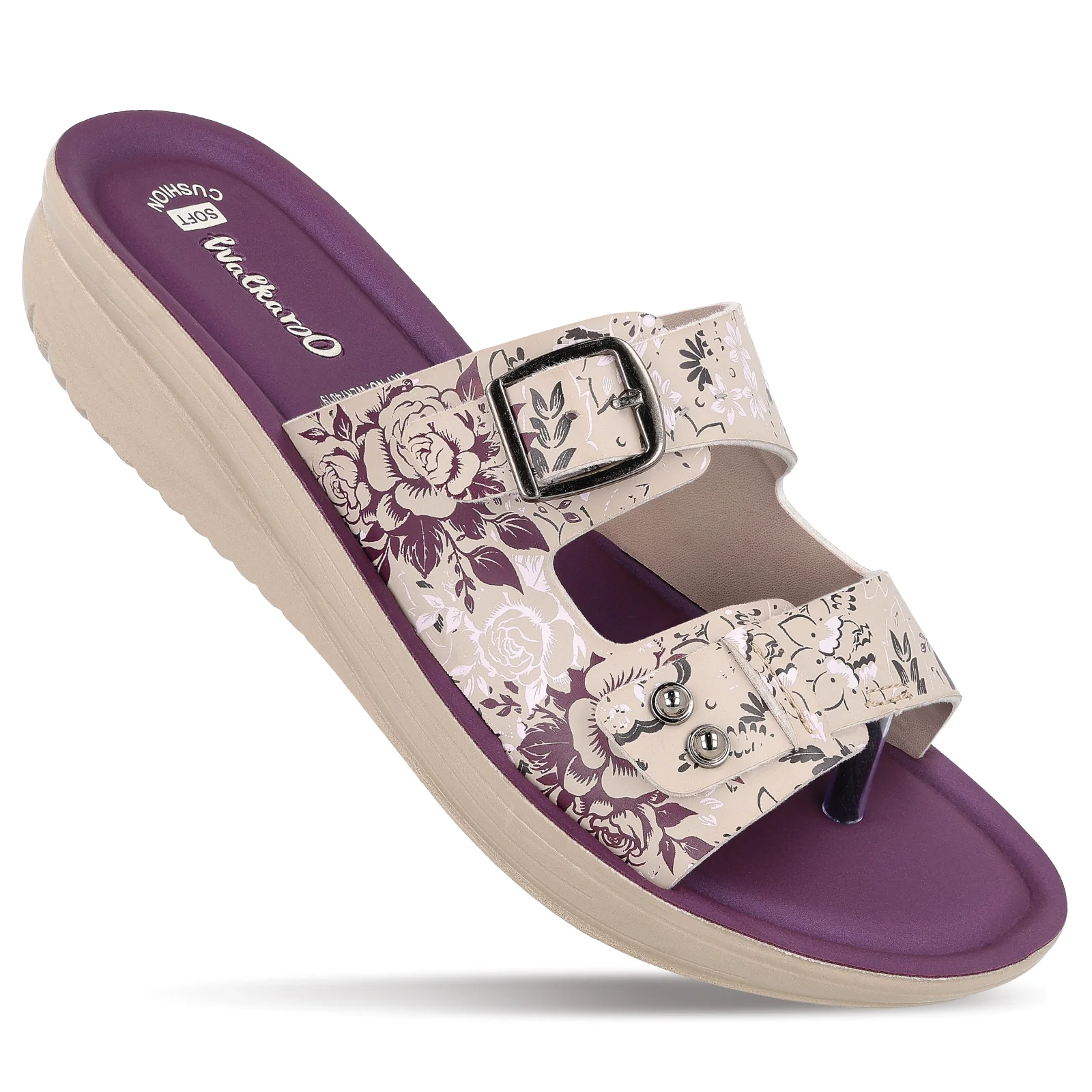 Women's Daily Wear Sandal - WLR74019 Plum