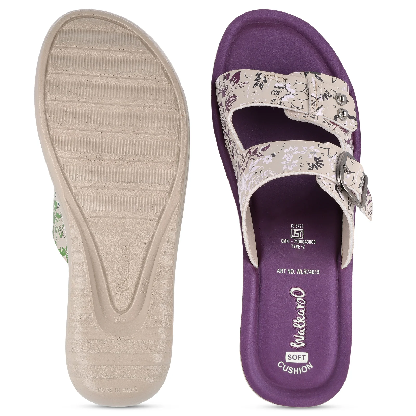Women's Daily Wear Sandal - WLR74019 Plum - Image 2