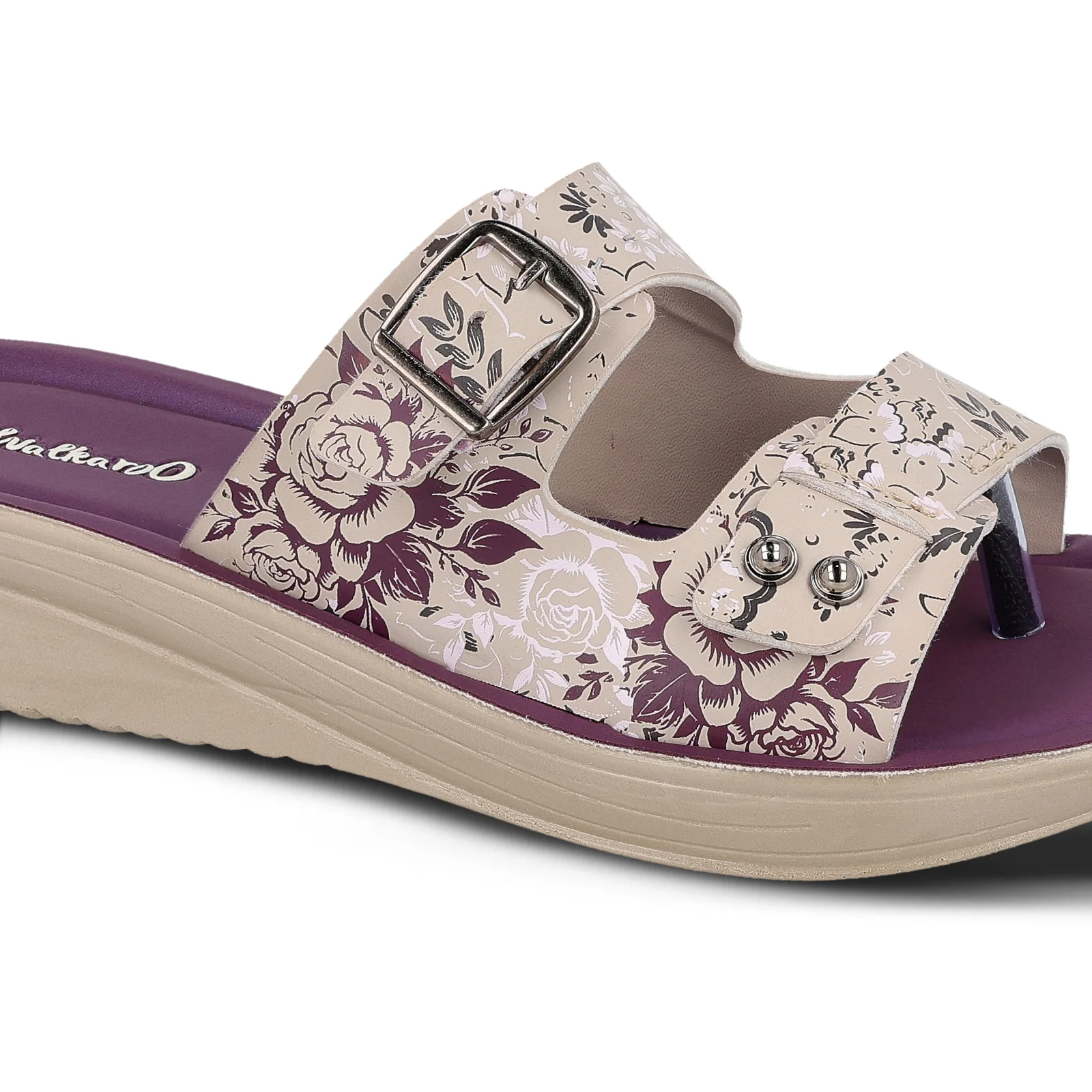 Women's Daily Wear Sandal - WLR74019 Plum - Image 4