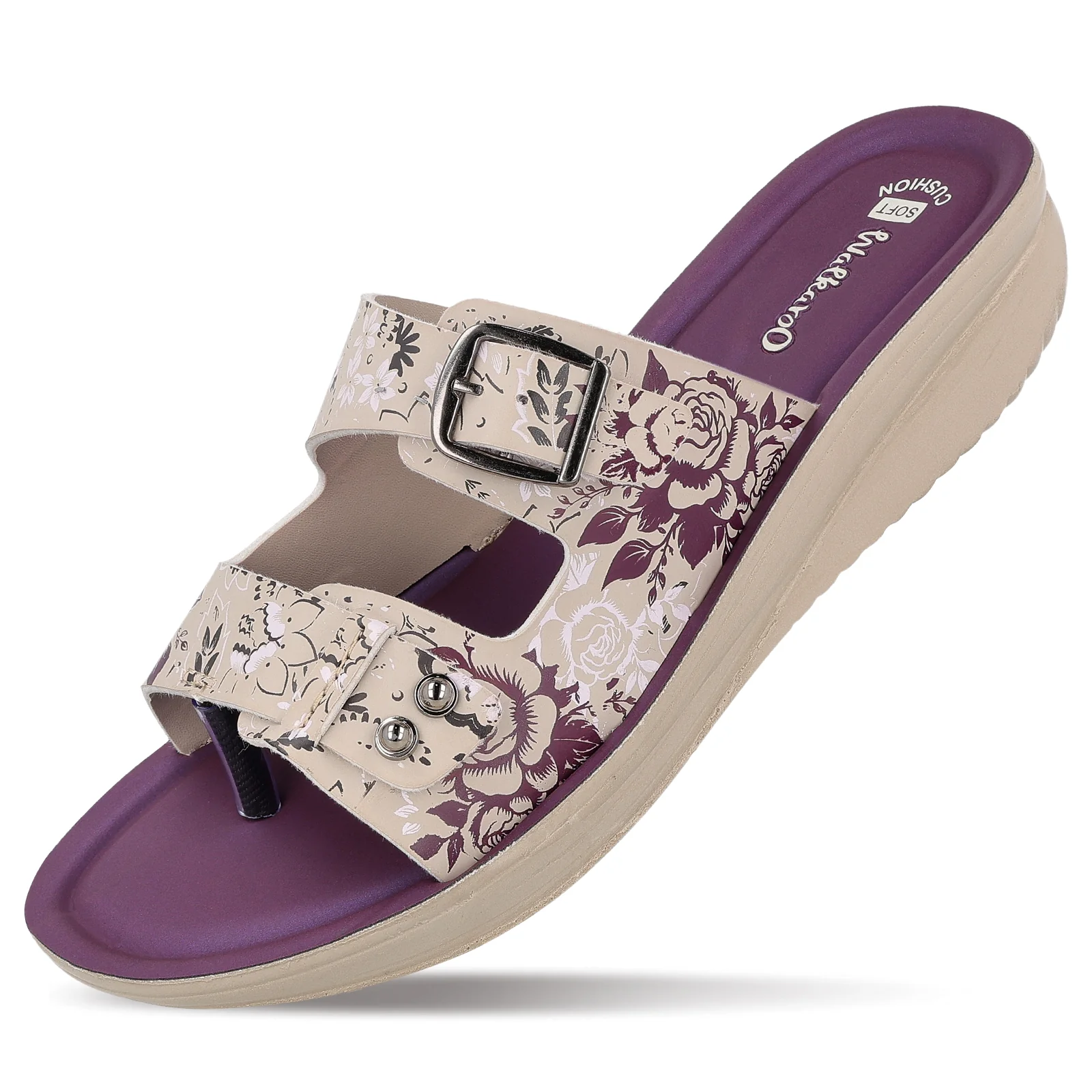 Women's Daily Wear Sandal - WLR74019 Plum - Image 5