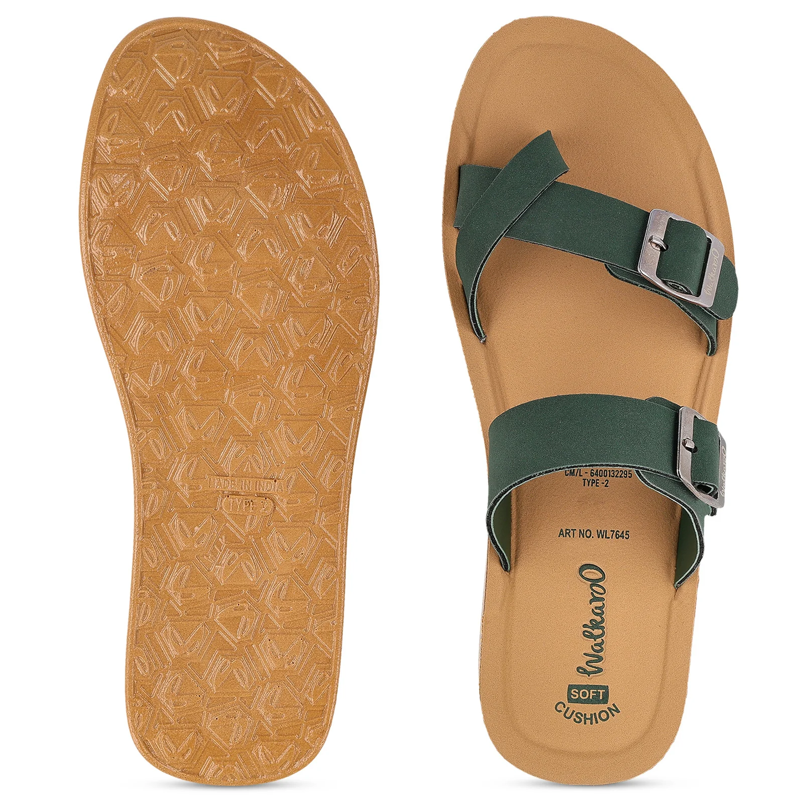 Women's Daily Wear Sandals - WL7645 Green Beige - Image 2