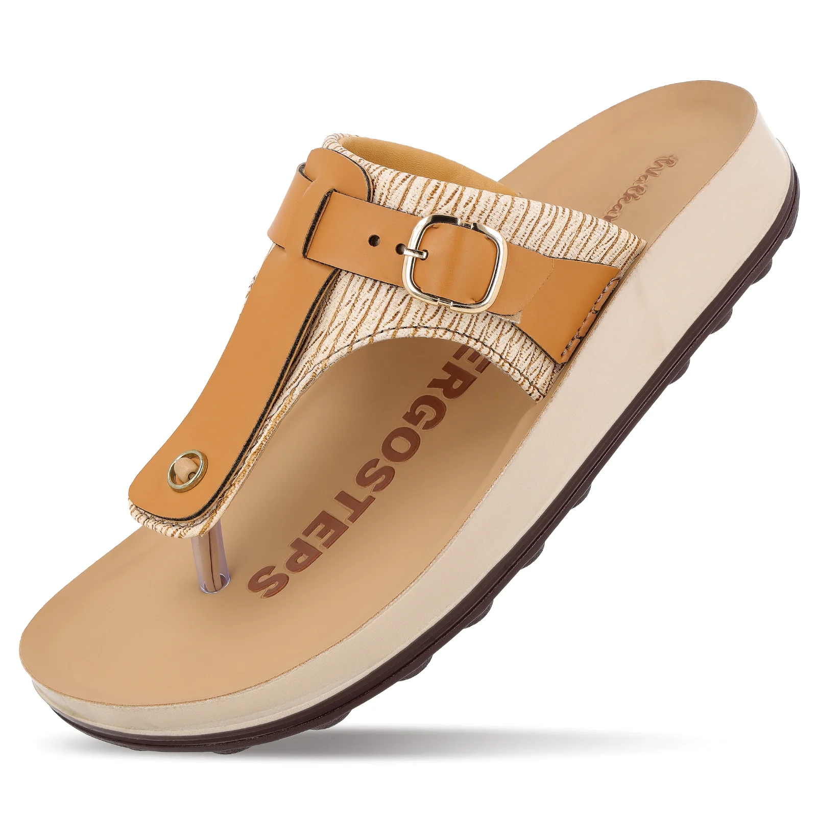 Women's Daily Wear Sandals - WLP71216 Cream - Image 5