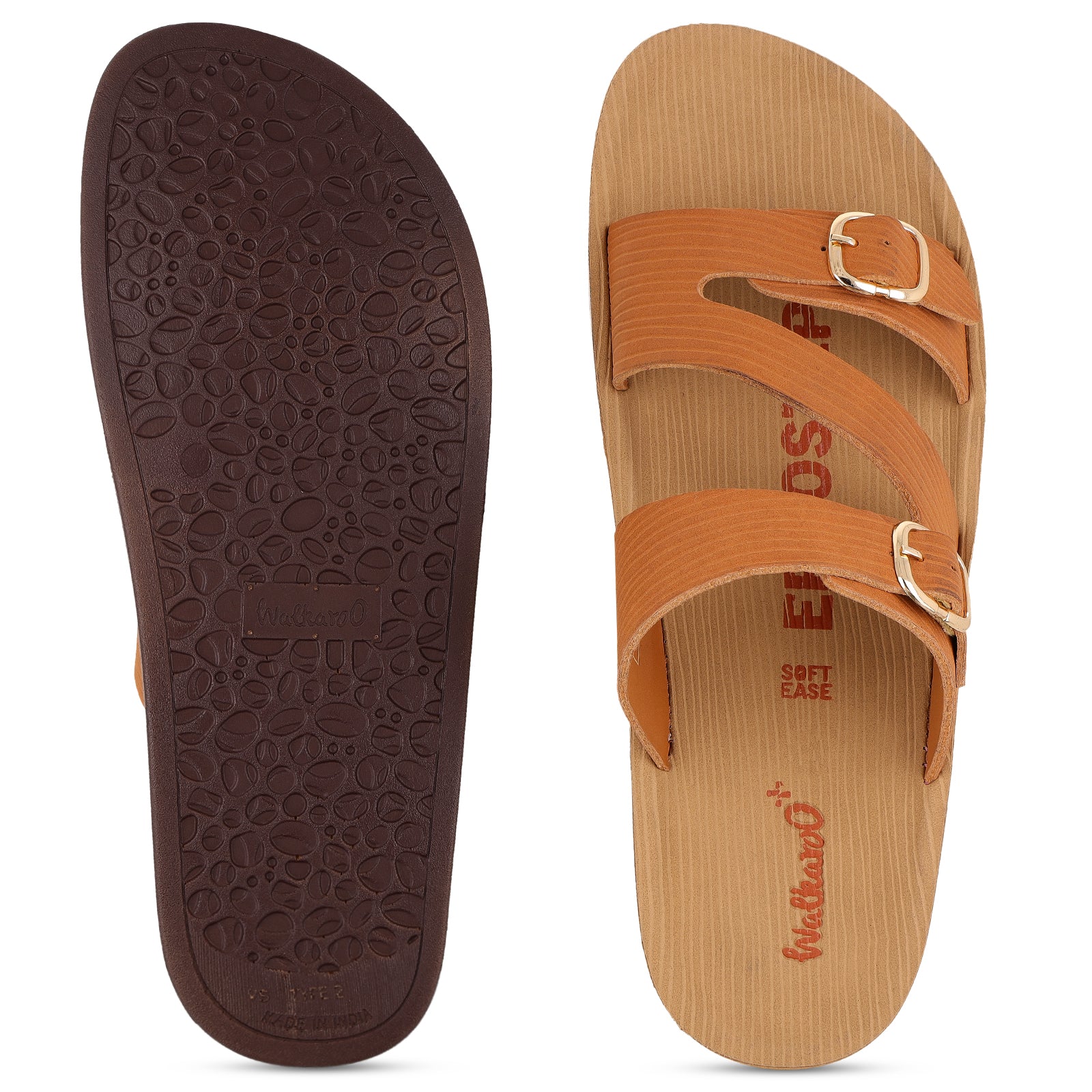 Women's Daily Wear Sandals - WLP72016 Caramel - Image 2