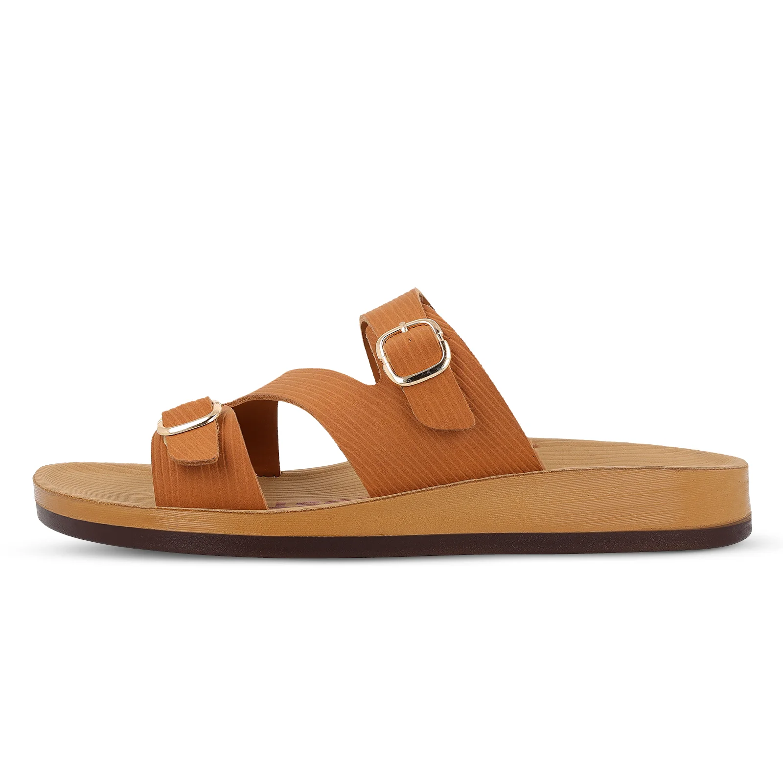 Women's Daily Wear Sandals - WLP72016 Caramel - Image 3