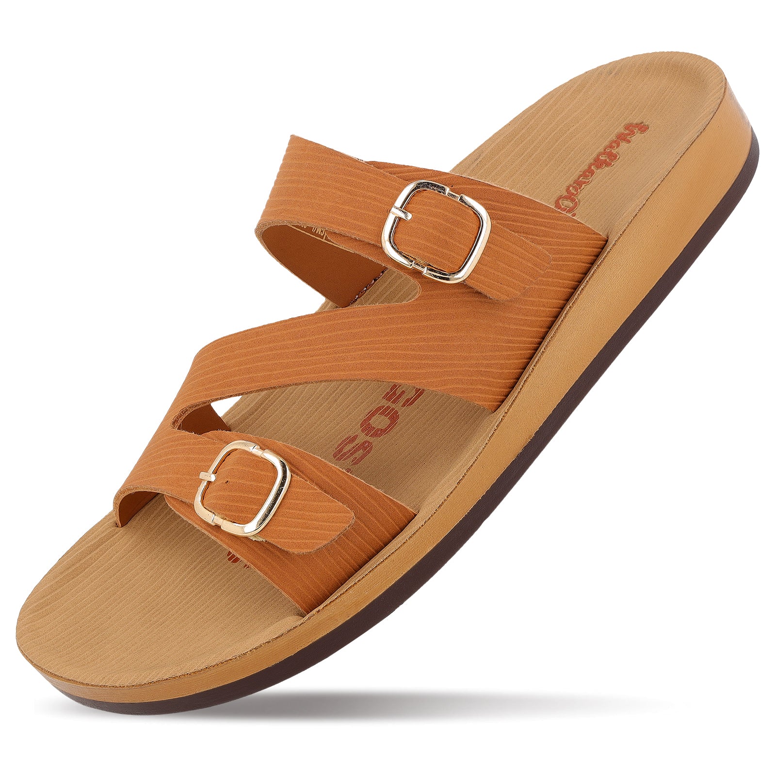 Women's Daily Wear Sandals - WLP72016 Caramel - Image 5