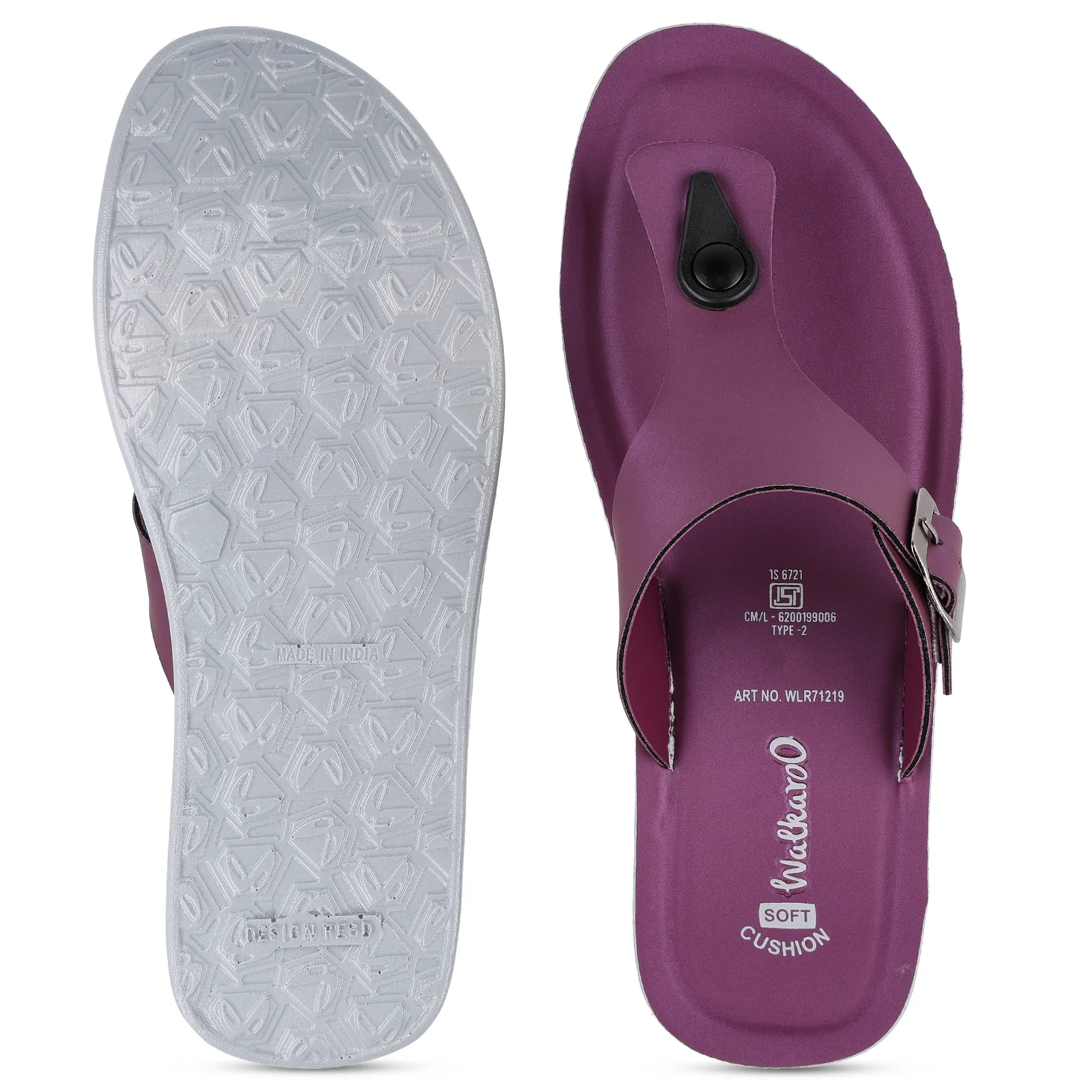 Women's Daily Wear Sandals - WLR71219 Plum - Image 2