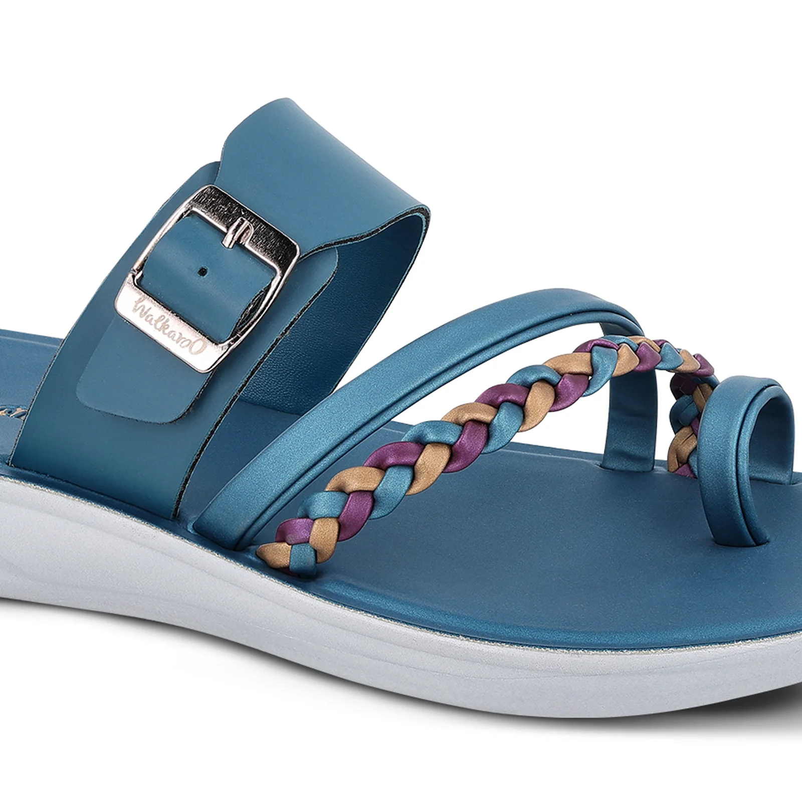 Women's Daily Wear Sandals - WLR72005 Peacock Blue - Image 4