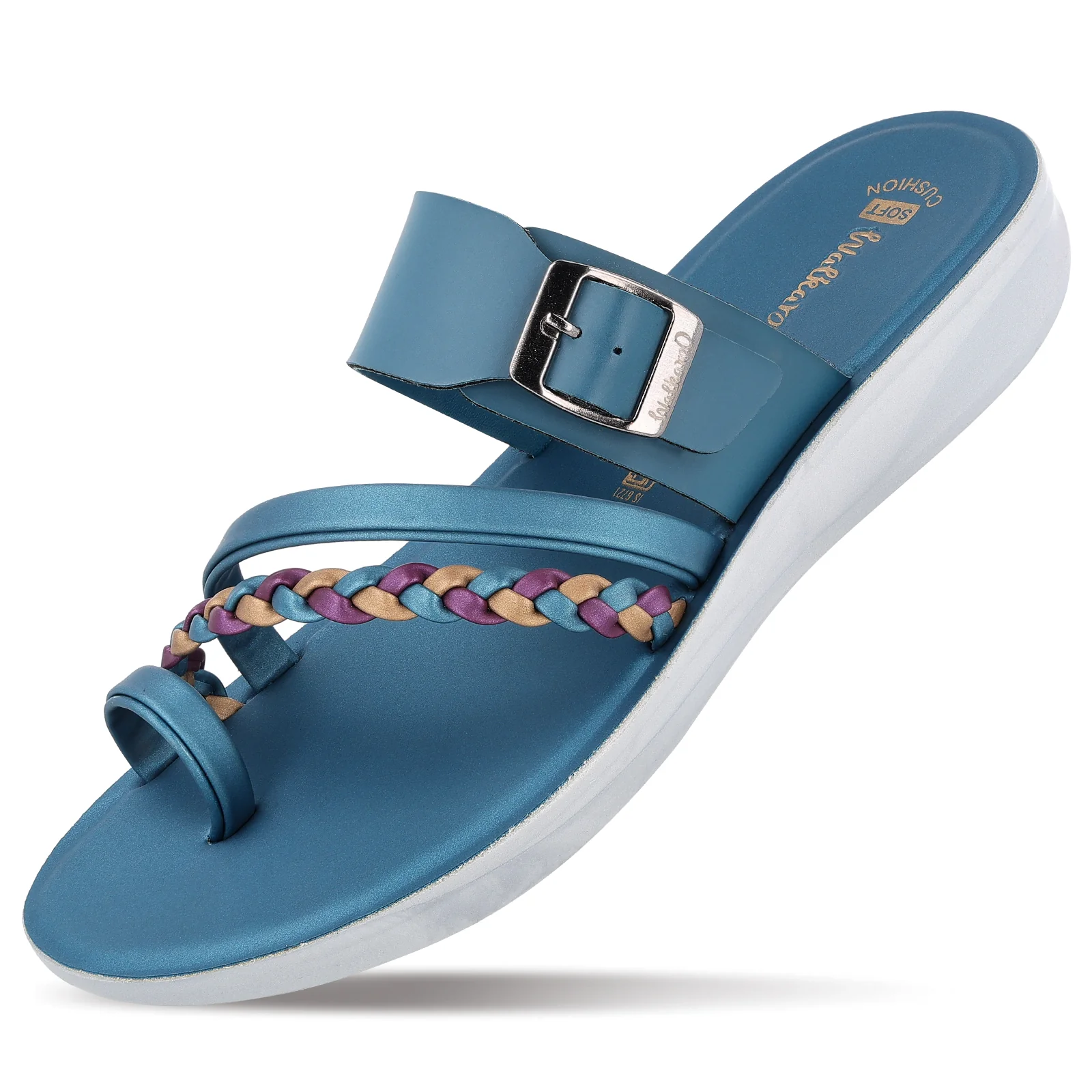 Women's Daily Wear Sandals - WLR72005 Peacock Blue - Image 5