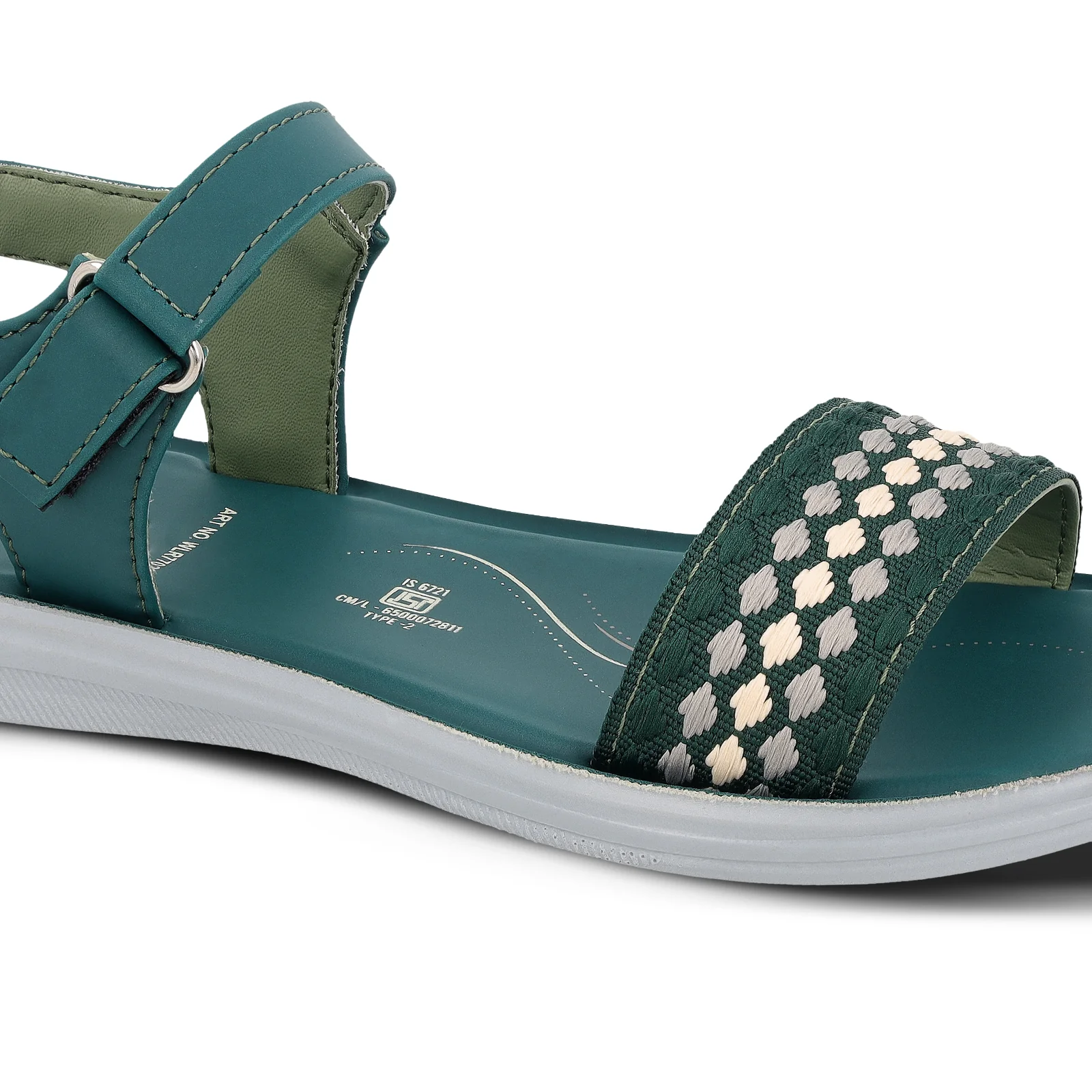 Women's Daily Wear Sandals - WLR77023 Green - Image 4
